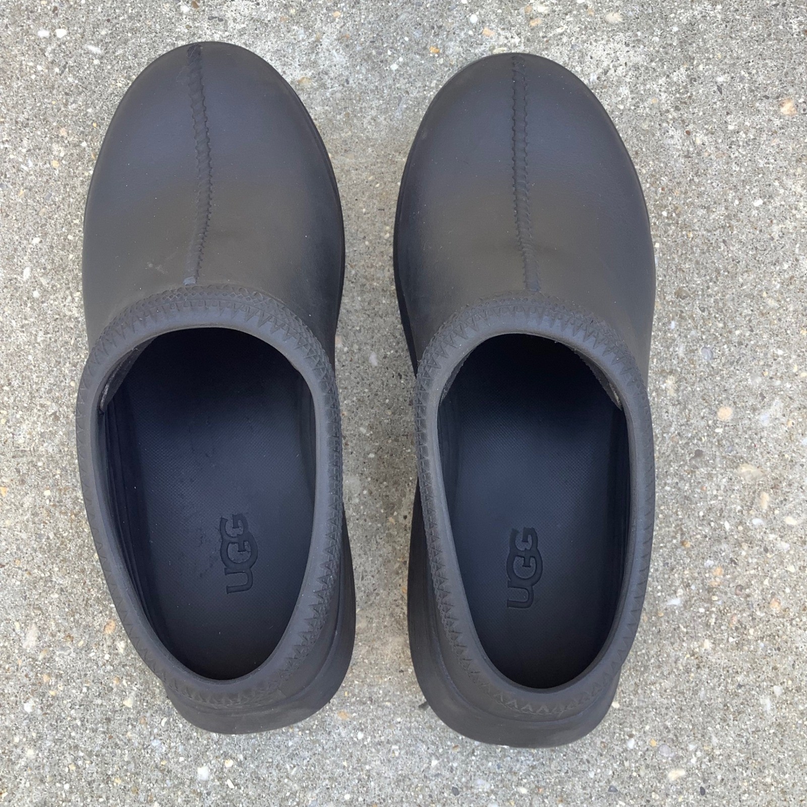 UGG Tasman Regen Clogs Black Water Resistant EVA Slip On W 9 Shoes 1144055