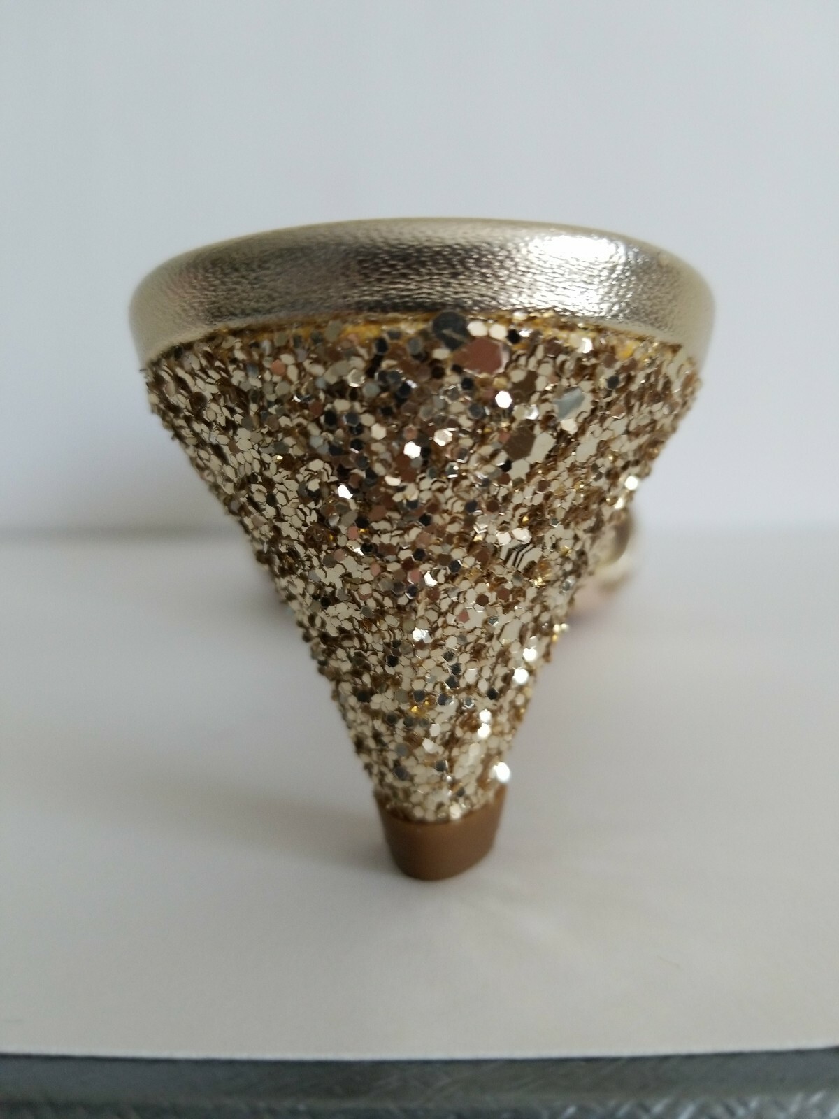 MIU MIU GOLD GLITTER SWAROVSKI CRYSTALS WEDDING MULES SLIDES EU 39 I LOVE SHOES