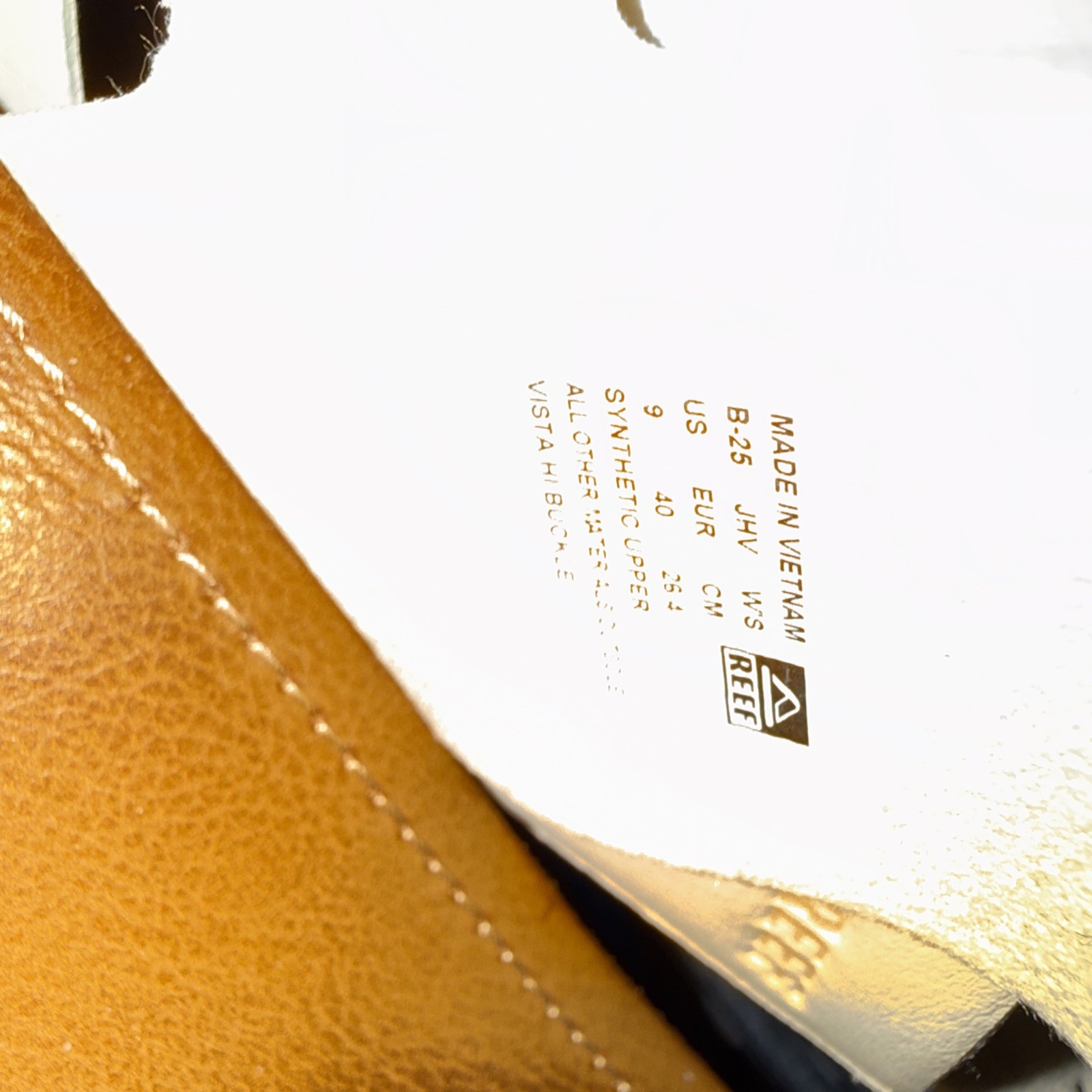 REEF Women’s Vista Hi Buckle Tan Platform Sandal Size 9 M