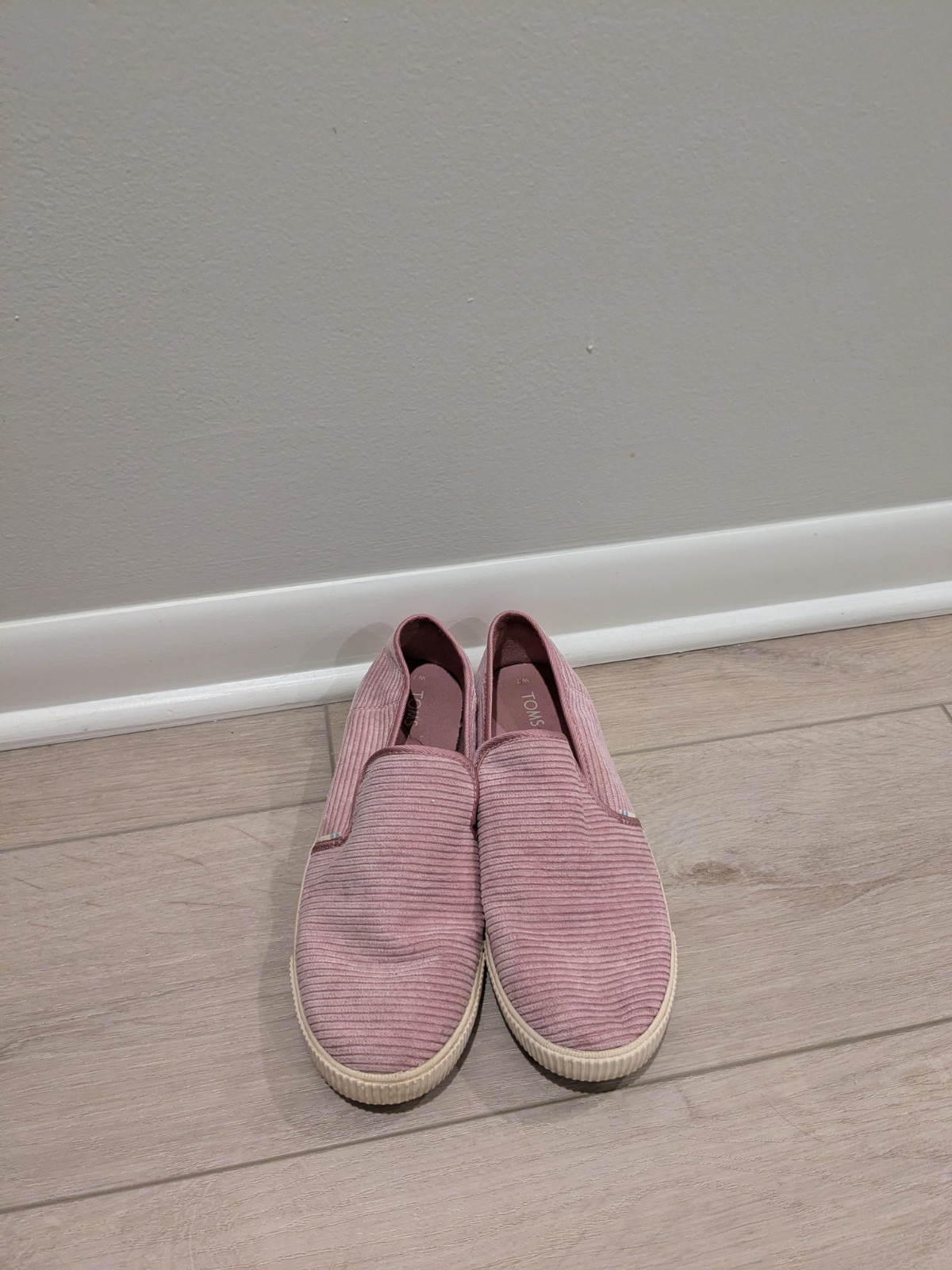 Tom’s Mauve Corded Loafers Women’s Size 7