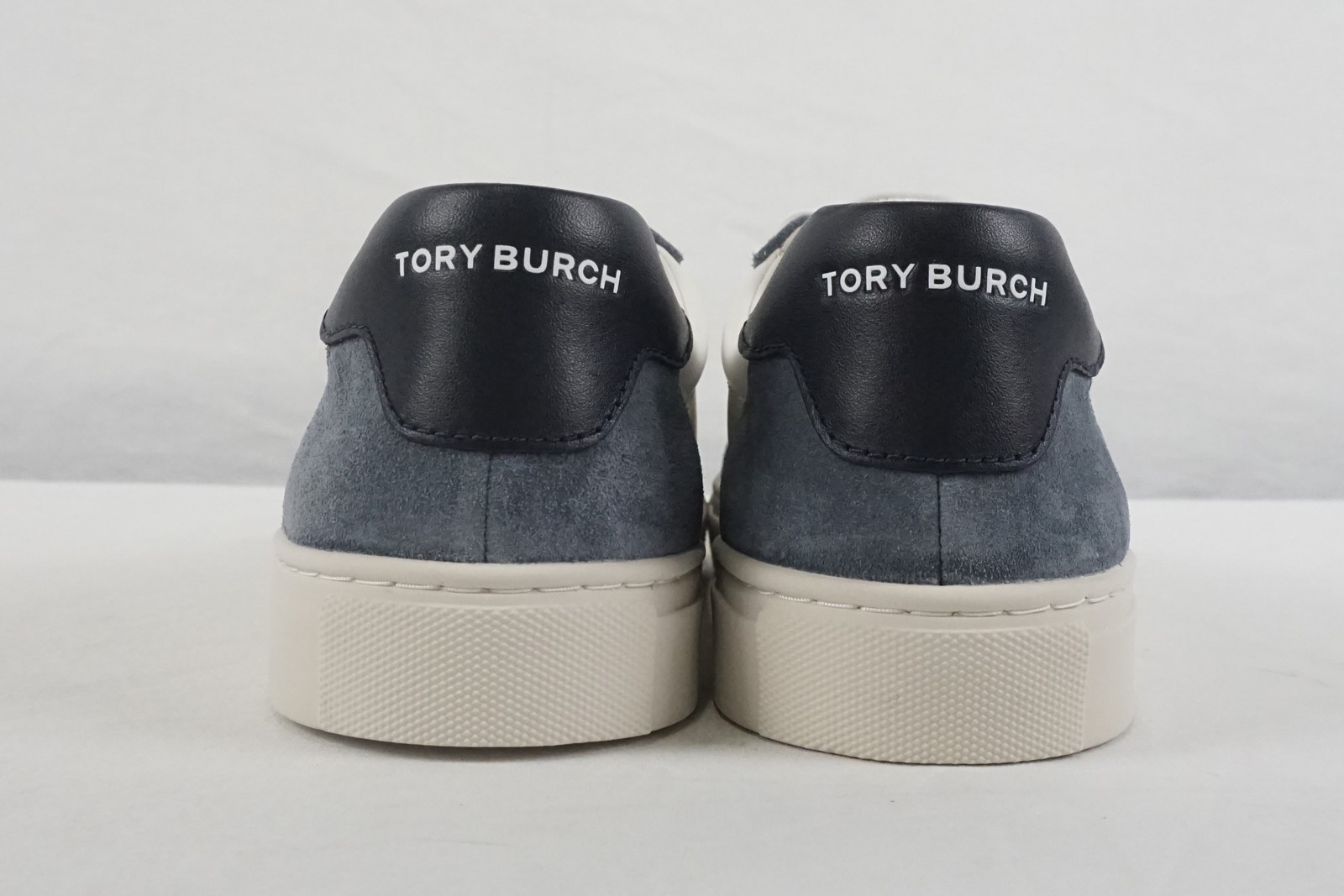 Tory Burch Color Block Leather Sneakers In Navy/White Women’s Size US 9 (161131)