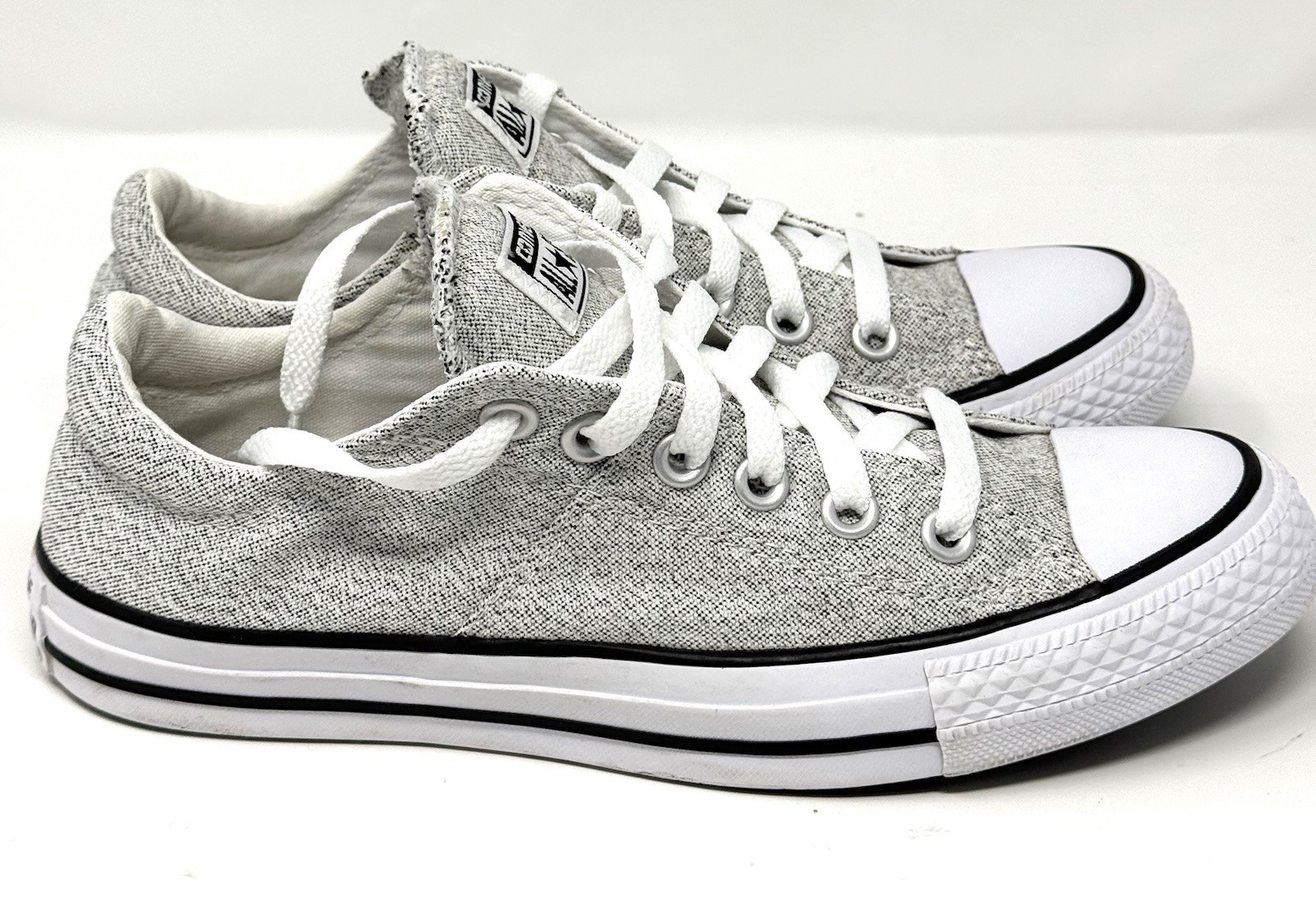 Converse All Star Ox Linen Gray Low Top Sneakers Women’s US 7.5 EU 38 Casual