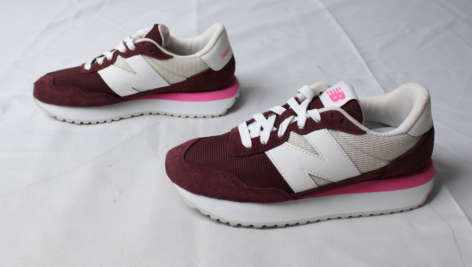 New Balance Unisex Adults 237 Suede Sneakers JL3 Burgundy Size US:6.5W/5M UK:4.5