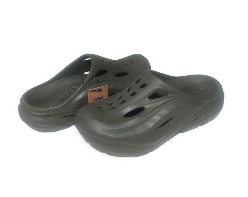 HOKA Ora Recovery Mule Mens Size 6 Womens Size 8 Sandal Slate Gray 1147951