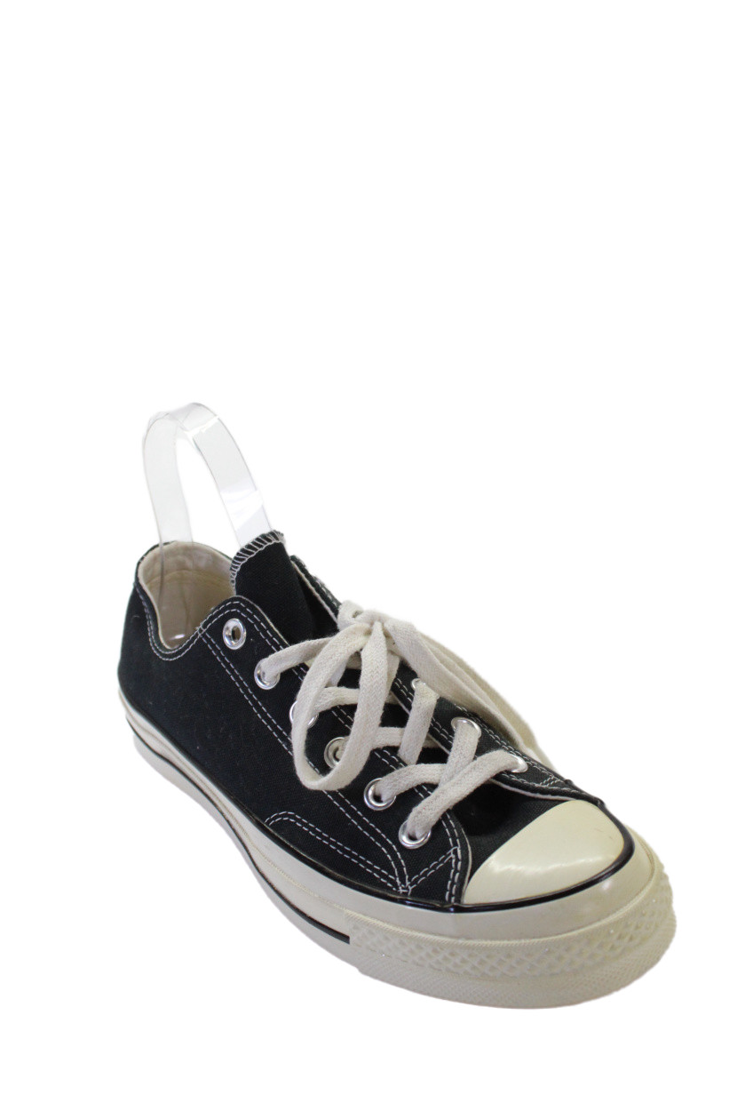 Converse Unisex Adults Canvas Low Top Sneakers Black Size 6.5