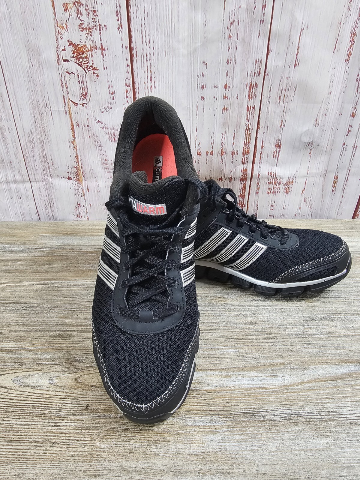 Adidas Shoes Womens 9.5 Climawarm Sneaker Black Silver Lace Up Casual Activewear