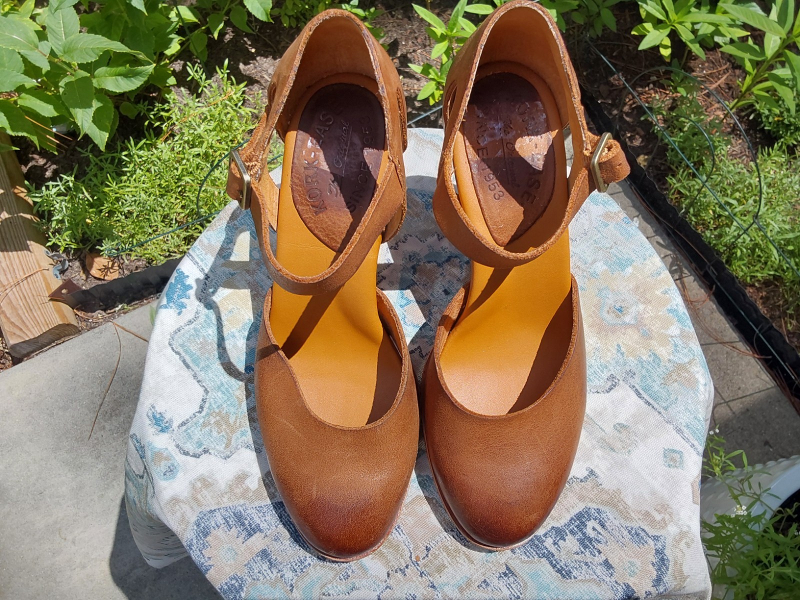 KORK-EASE Harlow – genuine leather wedges size 6