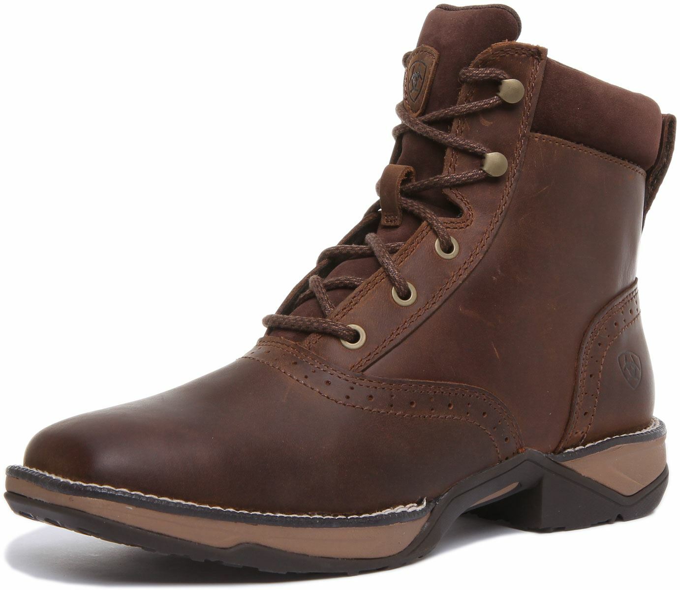 Ariat Anthem Lacer In Dark Brown Square Toe Lace Up Ankle Boots Size US 4 – 8