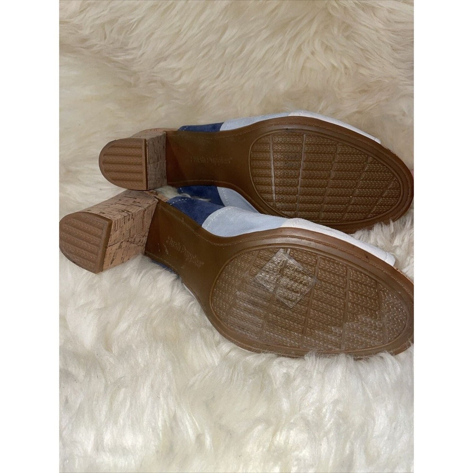 Hush Puppies Block Heel‎ Slip On Sandals With 3.5 in Heel Women’s Shoe Size 12