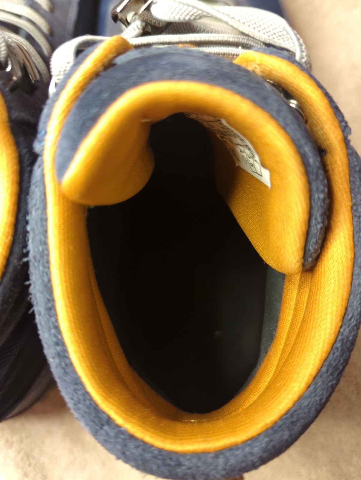 Xero Shoes Ridgeway Waterproof Hiking Boots Trail Womens Size 9.5 Blue Yellow