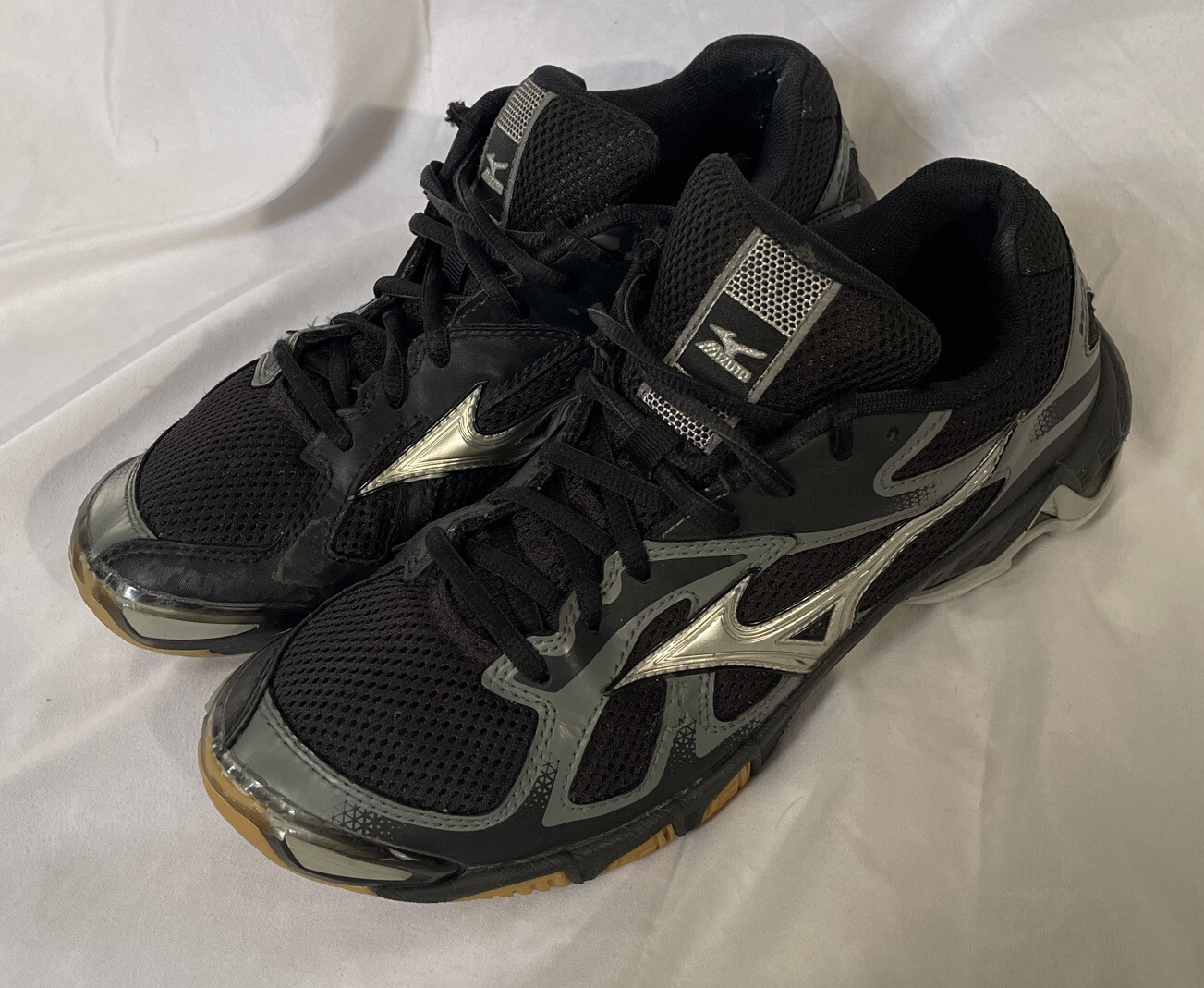 Womens Mizuno Wave Bolt 6 Shoes Size 9.5 Black Gray Volleyball