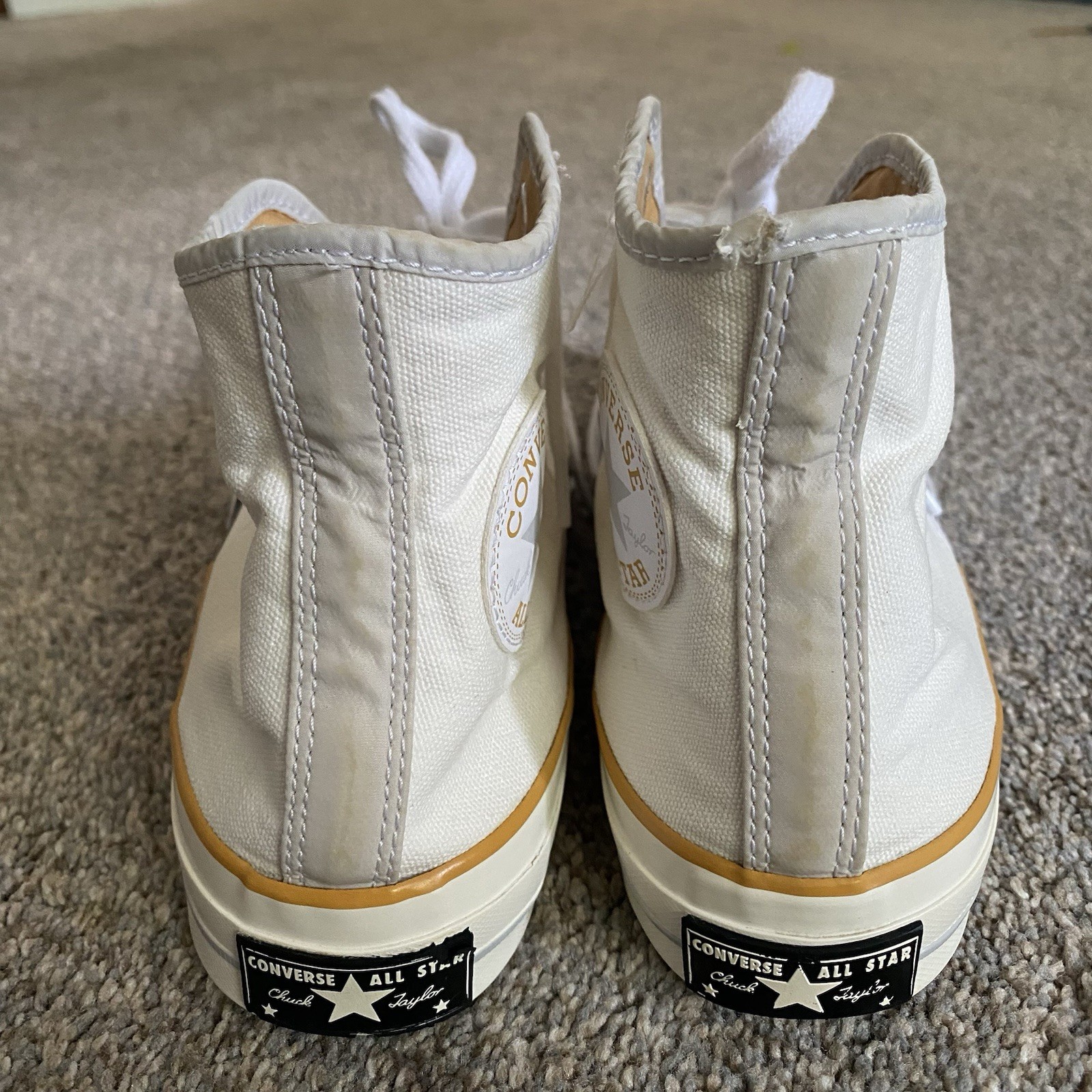 Converse Chuck 70 High Sunblocked Women Size 9 Men 7 EU 40 White 167669C