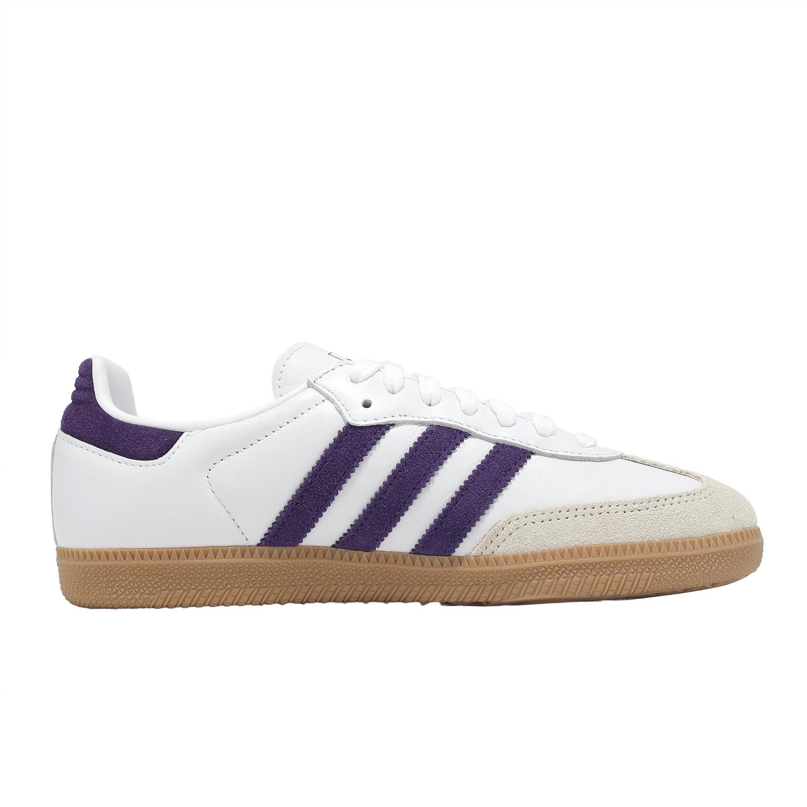 adidas Originals Samba OG W White Aurora Plum Gum Women Casual Shoes JS1392