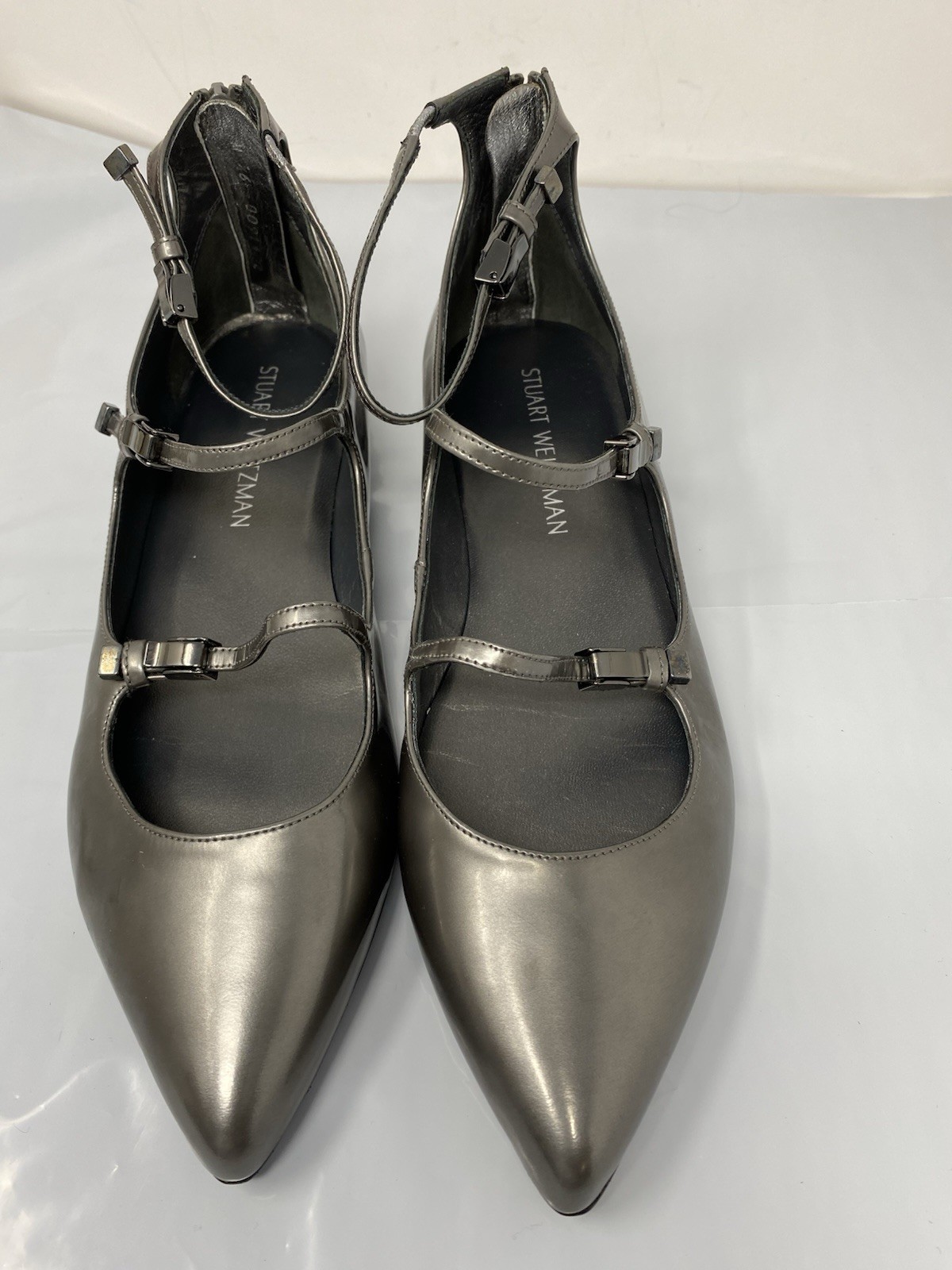STUART WEITZMAN FLIPPY THREE STRAP MARY JANE FLAT SZ 9.5 NEVER Worn