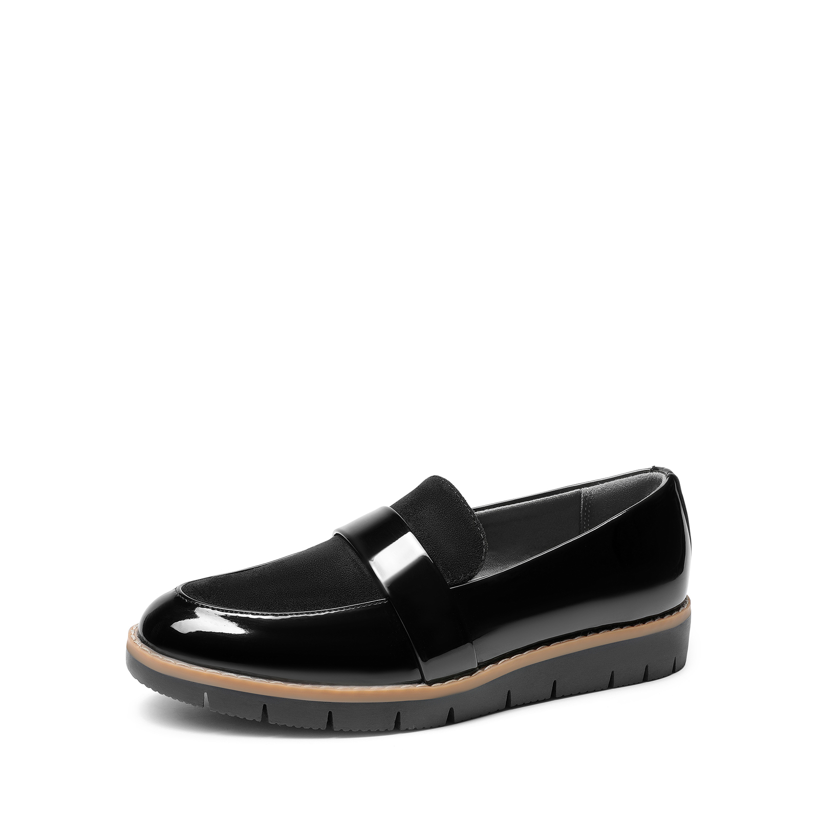 Womens Loafers Faux Leather Casual Shoes Slip On Daily Wear Work Office Loafers
