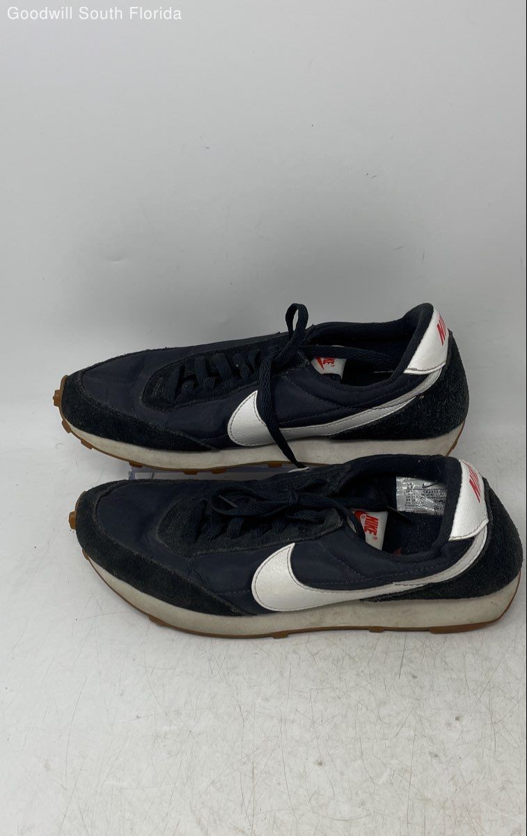 Nike Womens Daybreak CK2351-00 Black White Lace-Up Sneakers Shoes Size 8.5