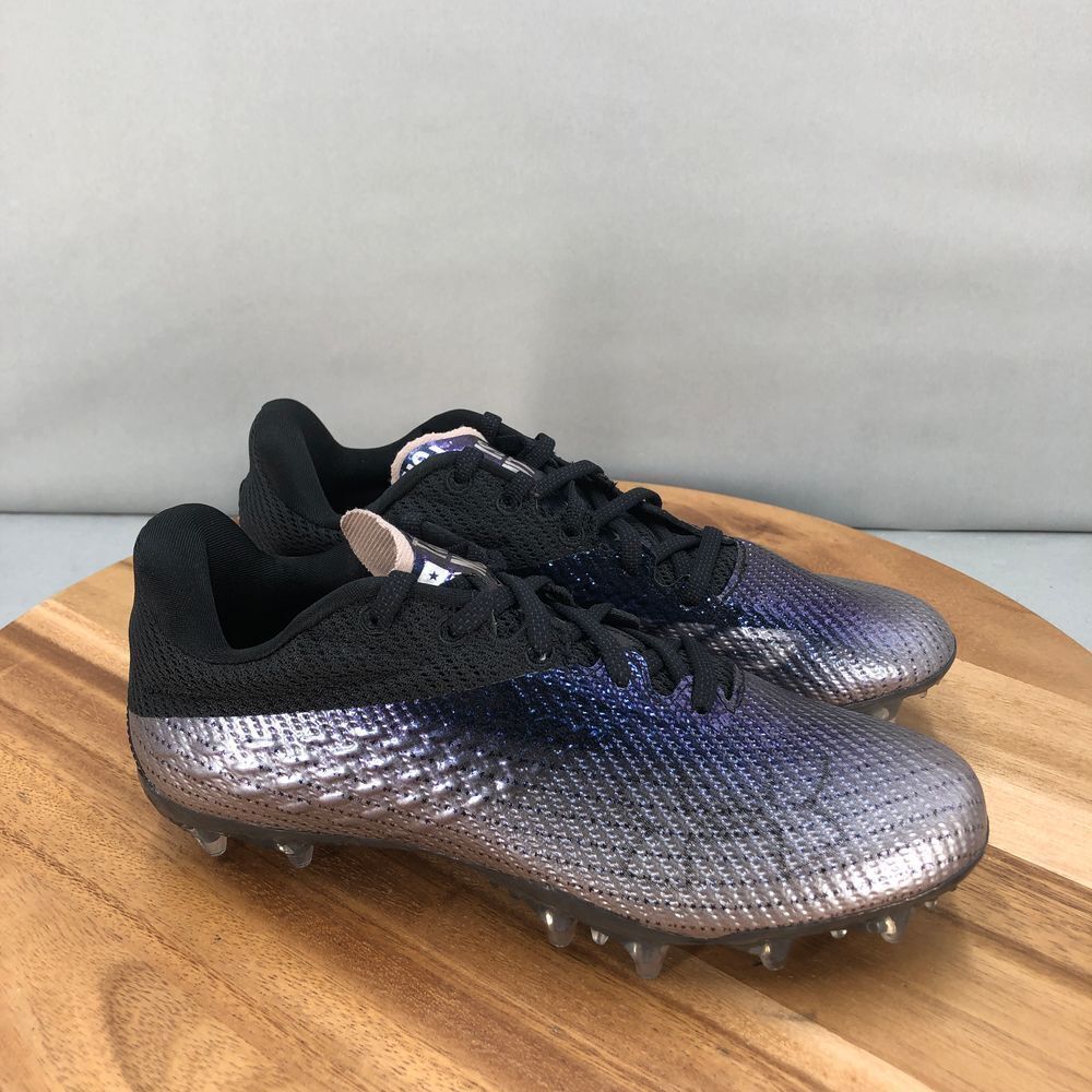 Under Armour Blur Smoke MC Lacrosse Cleats Womens 7.5 Gray Purple Performance