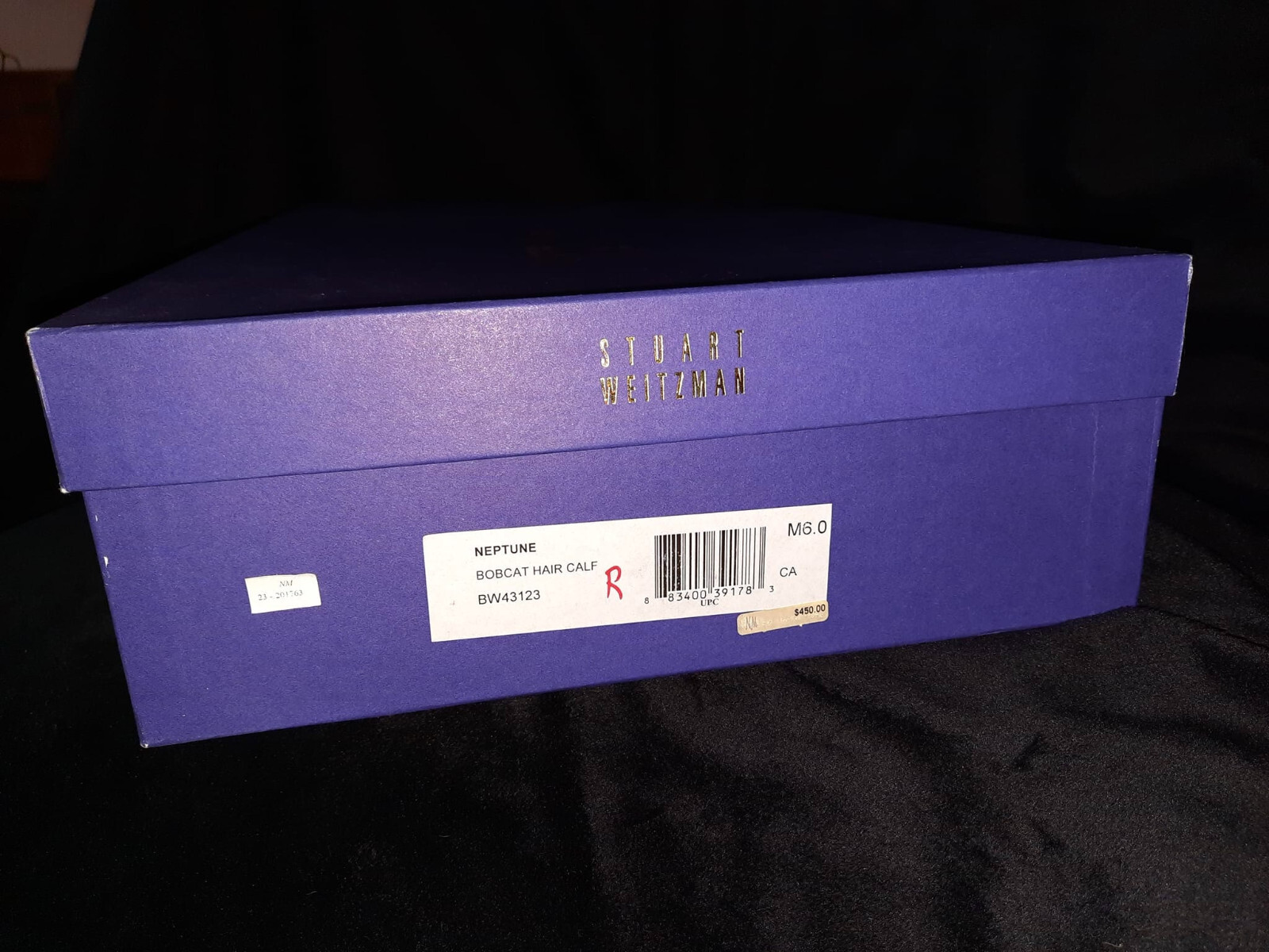 STUART WEITZMAN Wms Size 6M Neptune BOBCAT Calf Hair 3.75 Inch Heel Zip Booties