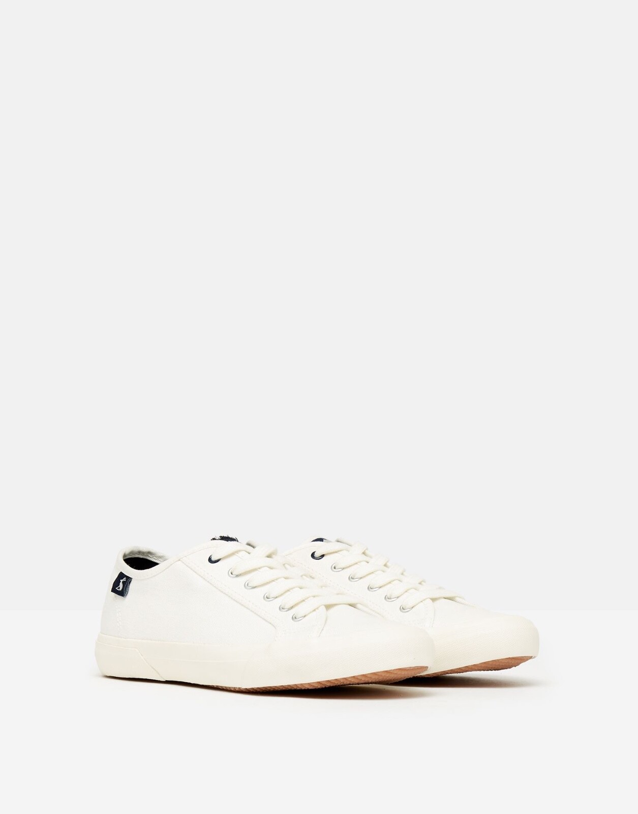 Women Joules USA White Organic Coast Pump Lace Up Sneakers Size US 6 Euro 37 NEW