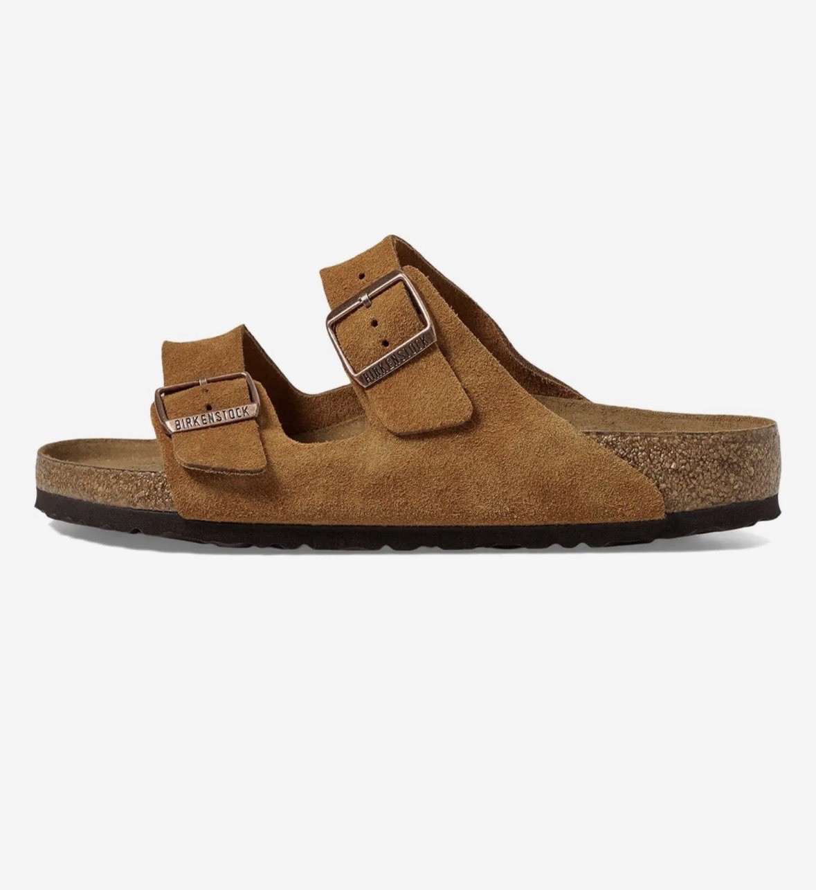 NIB Birkenstock Arizona Soft Footbed Mink Suede Leather Sandal Women’s Size 40 N