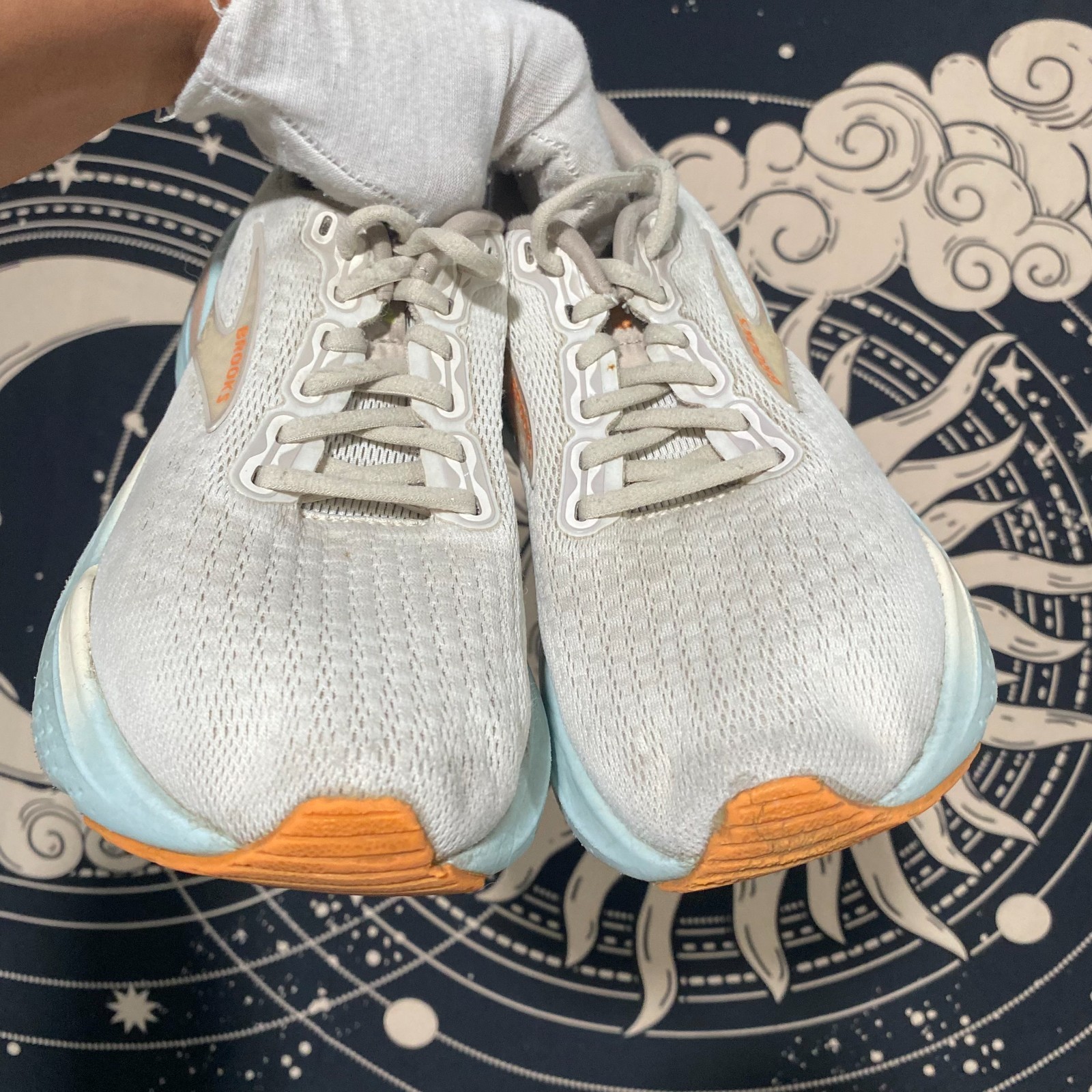 Brooks Glycerin GTS 21 1204091B195 Athletic Sneaker Women’s 7B Gray Mesh Running