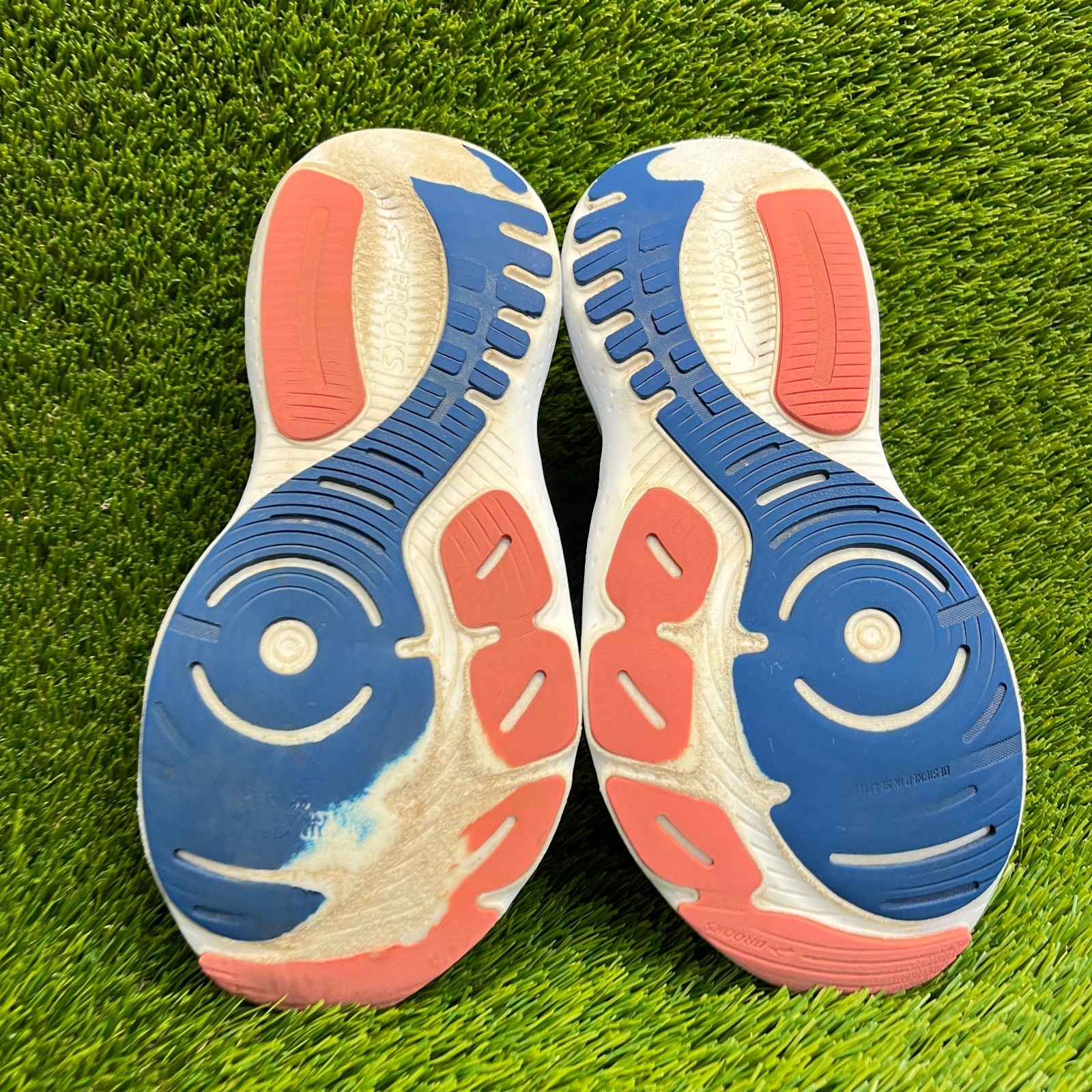 Brooks Glycerin GTS 21 Womens Size 9.5 Blue Black Running Walking Shoes Sneakers