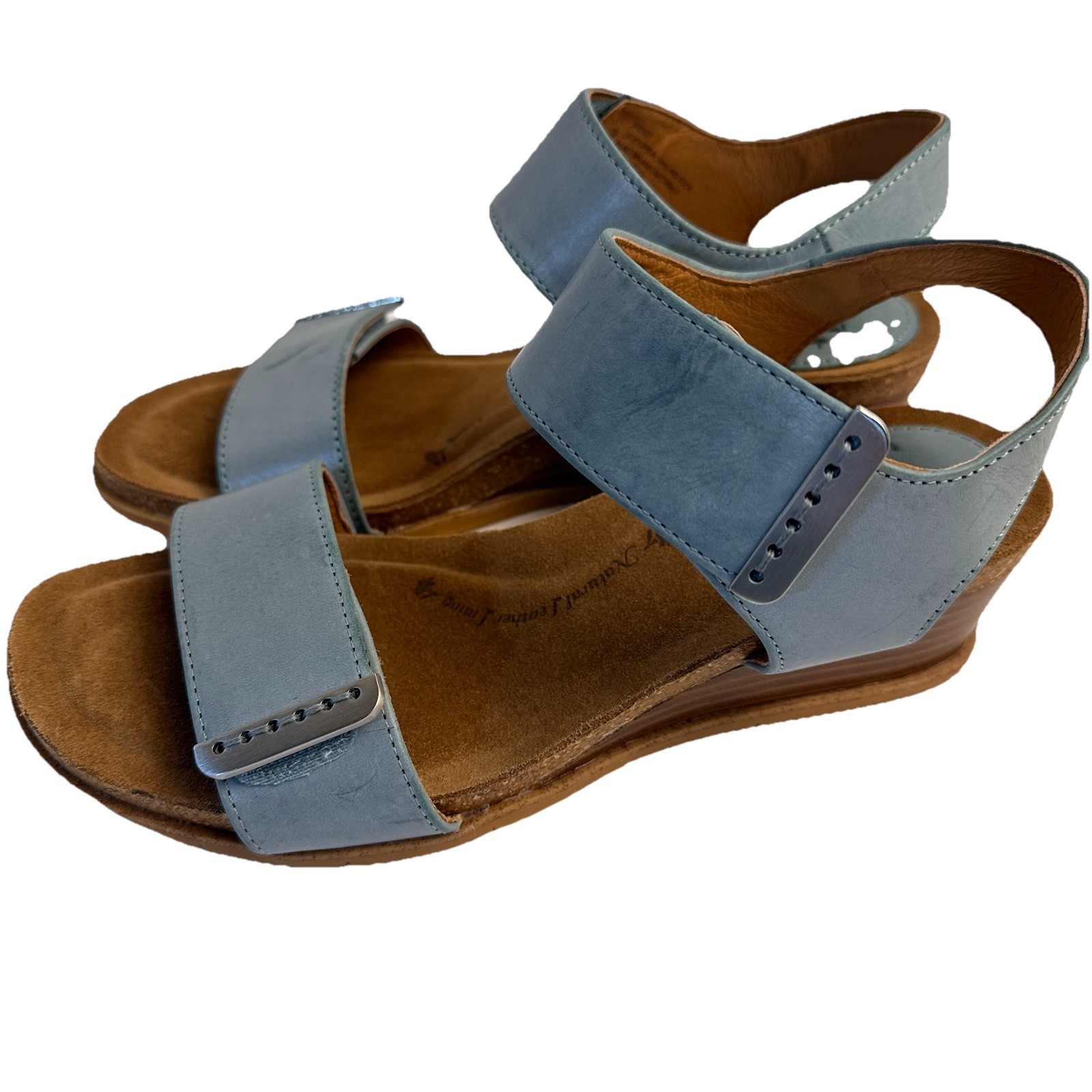 Sofft Verdi II Leather Sandal in Marine Teal Size 7M NWT *Scratches*