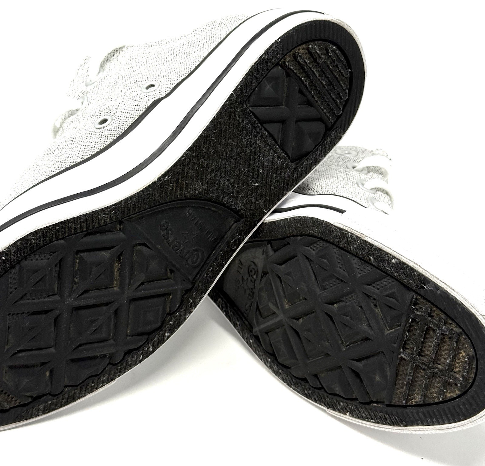 Converse All Star Ox Linen Gray Low Top Sneakers Women’s US 7.5 EU 38 Casual