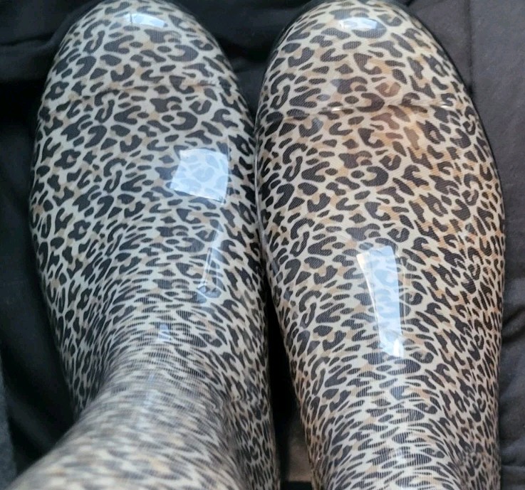 🔥Ugg Women’s Classic Shaye Tall Rain Boot Black Leopard Size 9