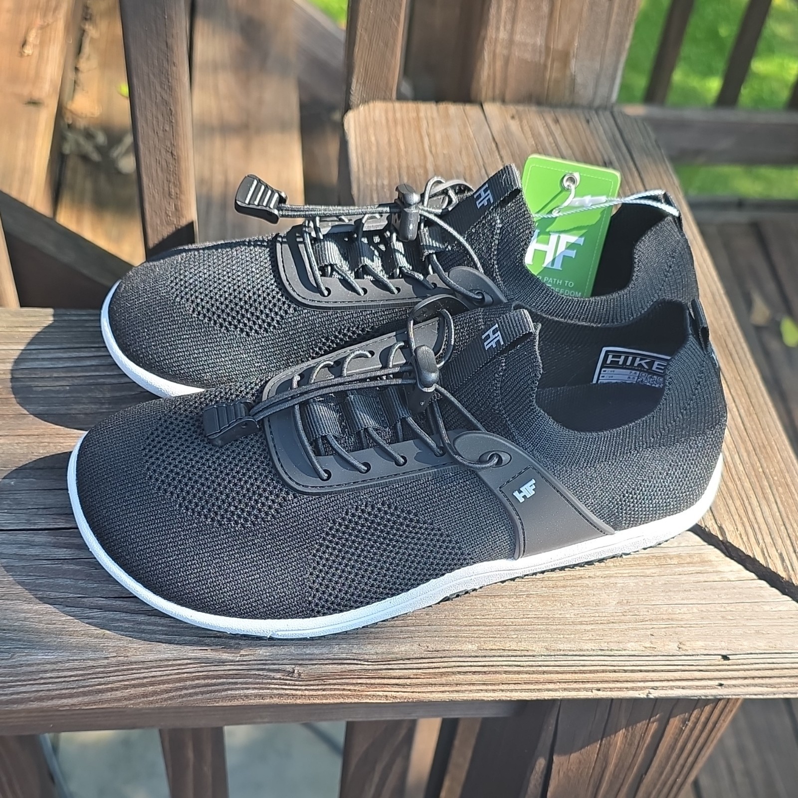 HF HIKE Theora Shoes Barefoot sneaker black Womens 7.5 Men’s 5.5 EU 38-5 New