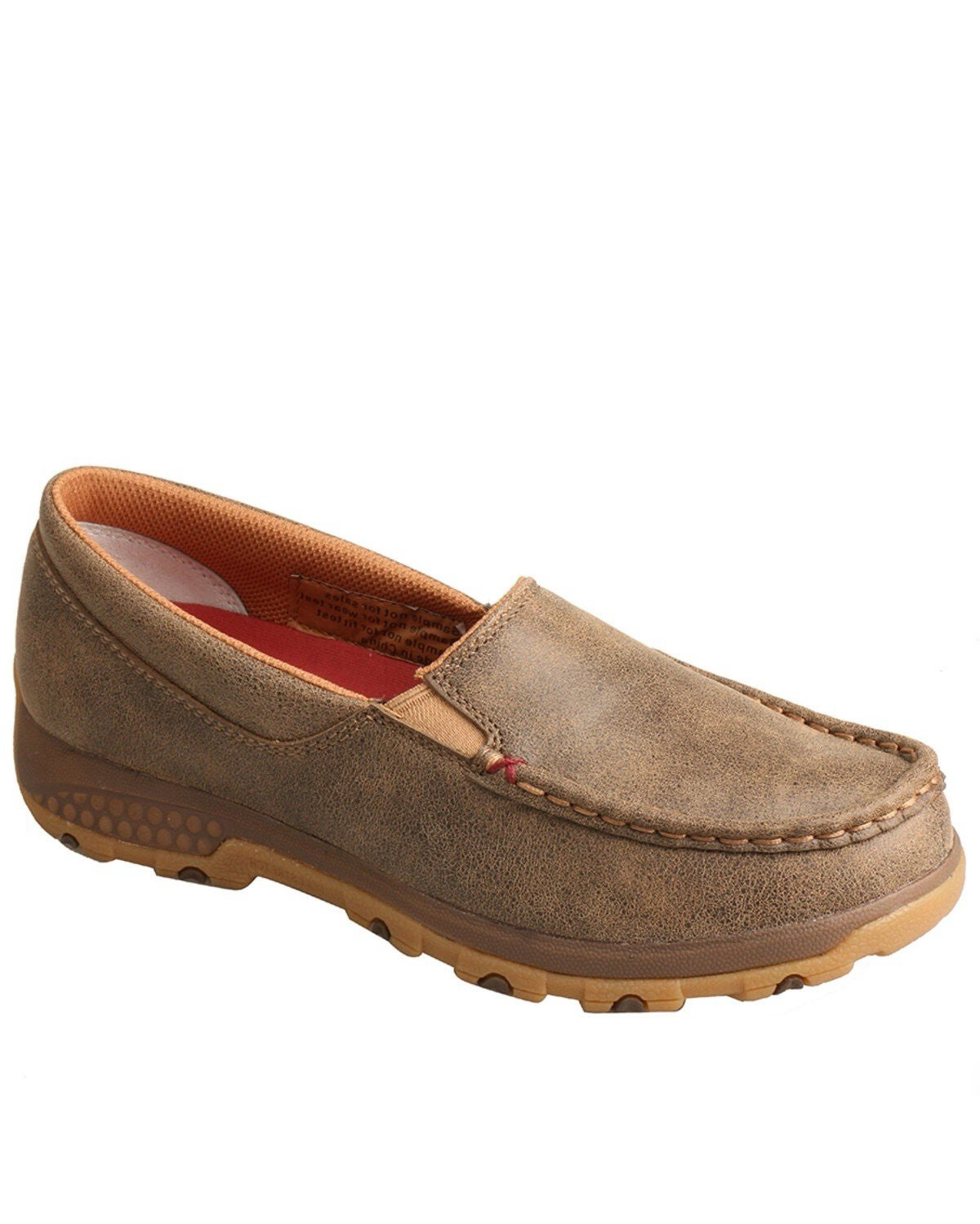 Twisted X Women’s Brown Bomber Leather Slip On Driving Moc 10