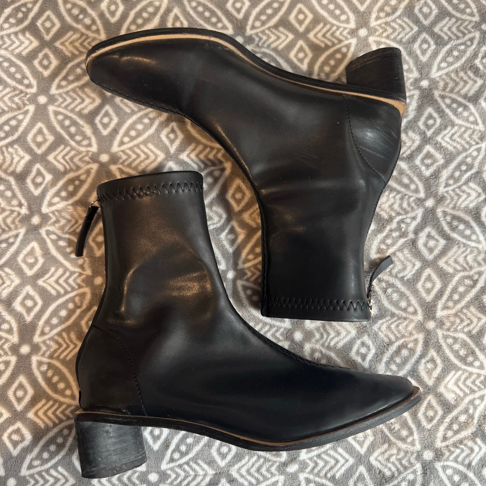 Damda Buttery Soft Neoprene? Ankle Boot 230 Black D0012 Artsy Minimalist Japan?
