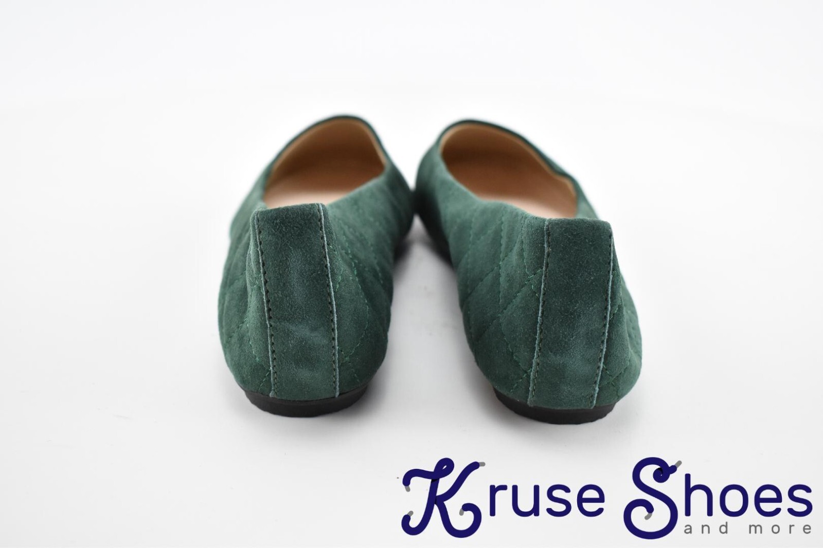 Lands End Women’s Quilted Ballet Flats «Deep Pine» Size 6.5D