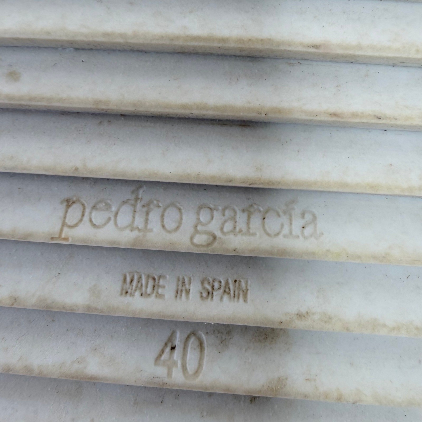 Pedro Garcia Jedda Two Strap Sandal Size 40 Cava Cervo Lame