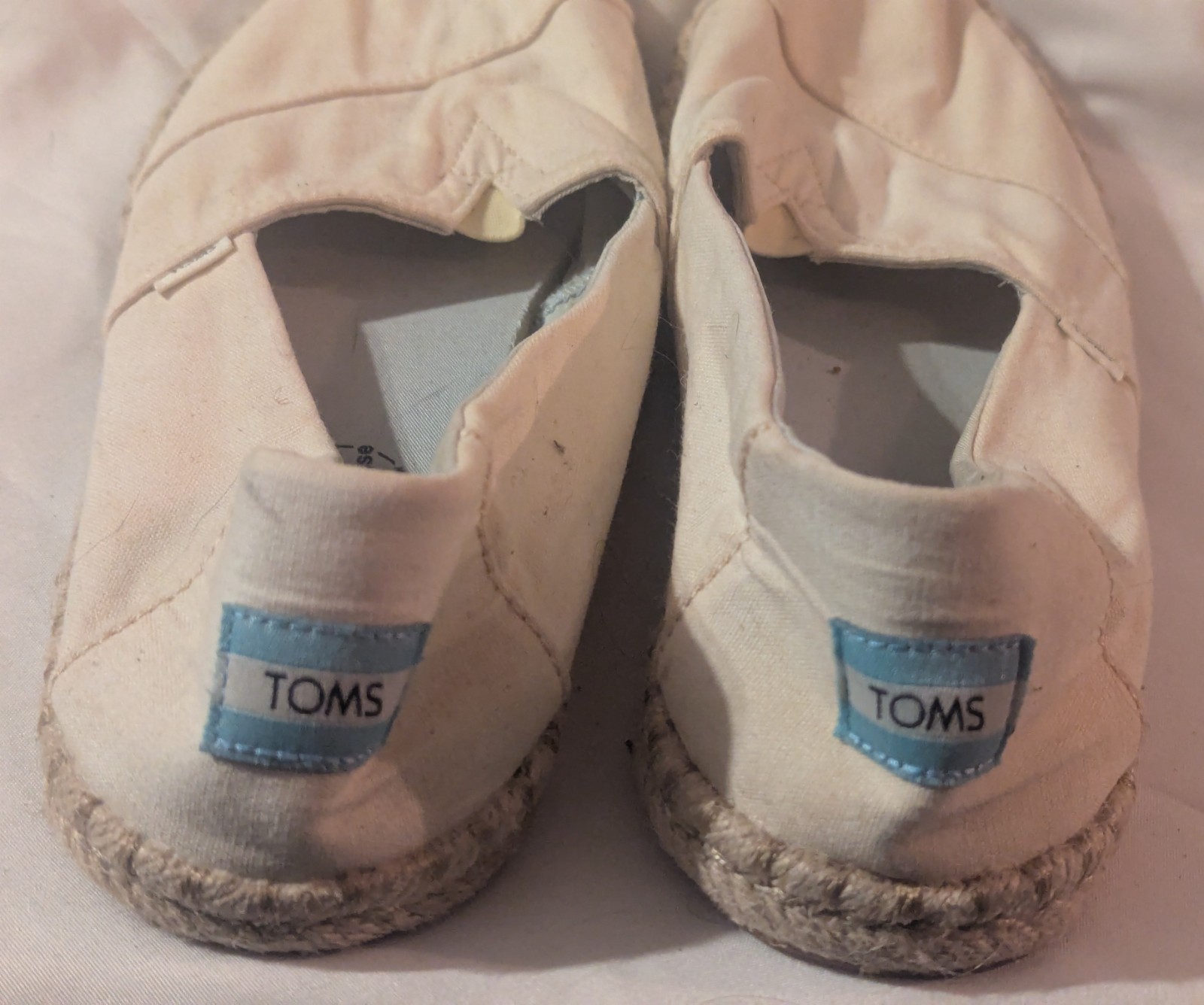 TOMS Women’s Shoes Alpargata Rope Natural Recycled Slubby Cotton 8.5 / 39