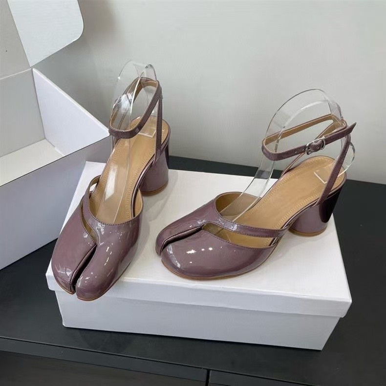 Women’s Margiela New tabi Open toed Irregular Strap High Heels 8.5cm