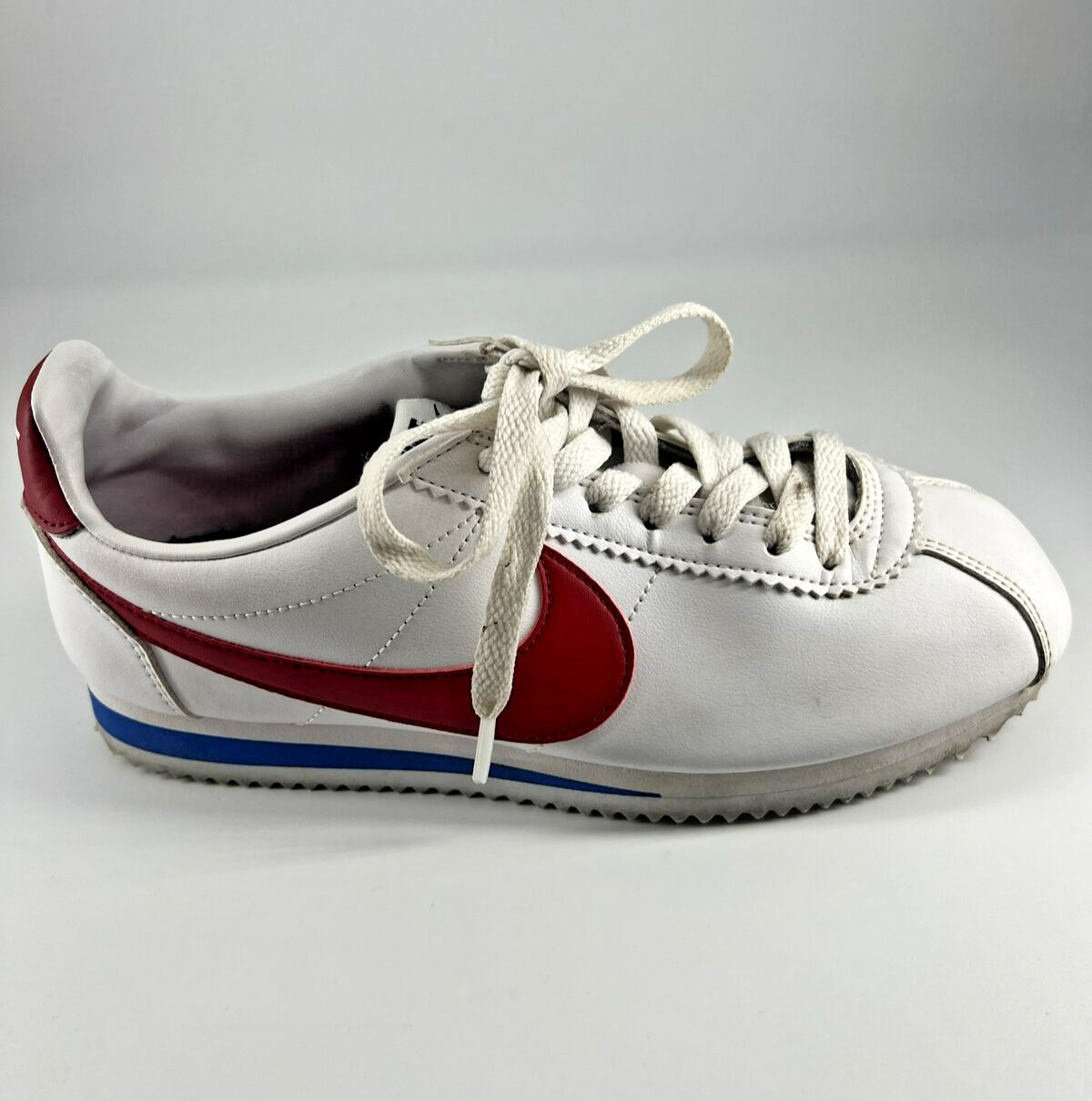 Nike Classic Cortez Swoosh Womens White Varsity Red Sz 7 Forest Gump 807471-103