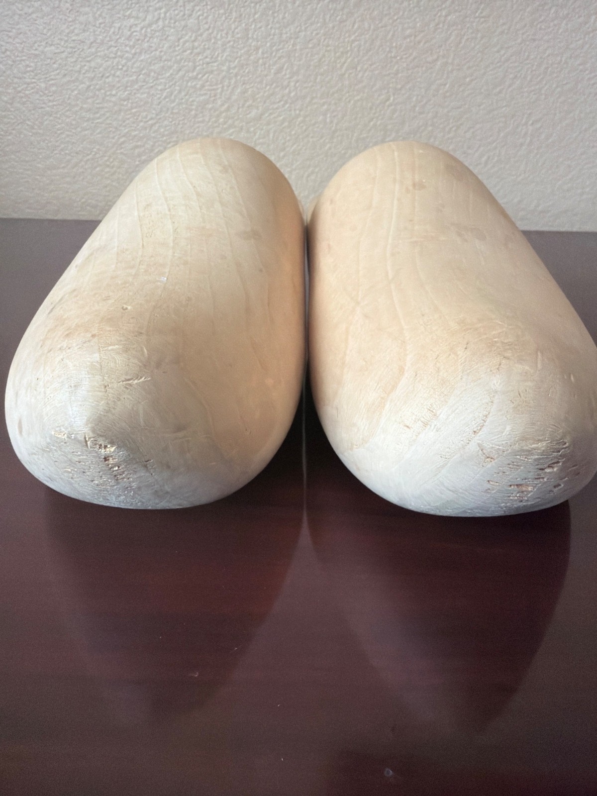 Vintage Hand Carved Dutch Wooden Clogs Sabots Folk Art Rustic Farmhouse 12″