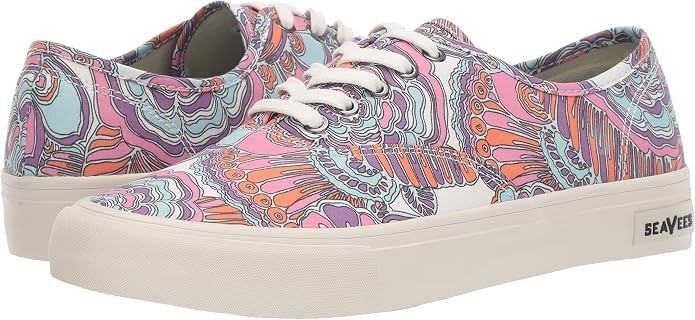 Summer Trina Turk w/ SeaVees Sneakers Shoes Women’s Size 7 Psychedelic Mod NIB
