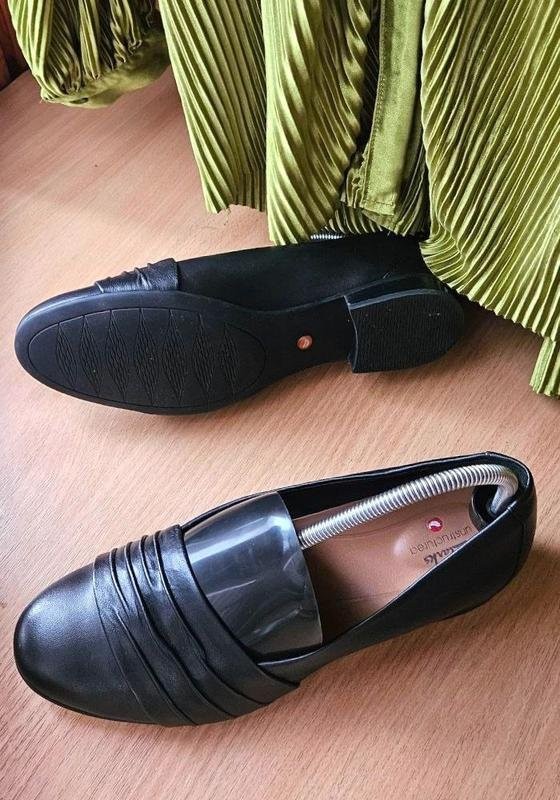 women clarks loafers black leather 41 #7B3Q