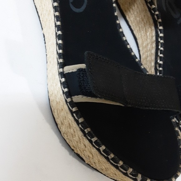 OTBT Reflector espadrilles Women’s Black vacations beach casual office Y2K 11M
