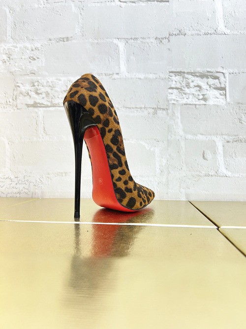 16cm High Heels, Single Shoe, Shallow Mouth, Pointed Toe, Fine Heel, Suede Shoes