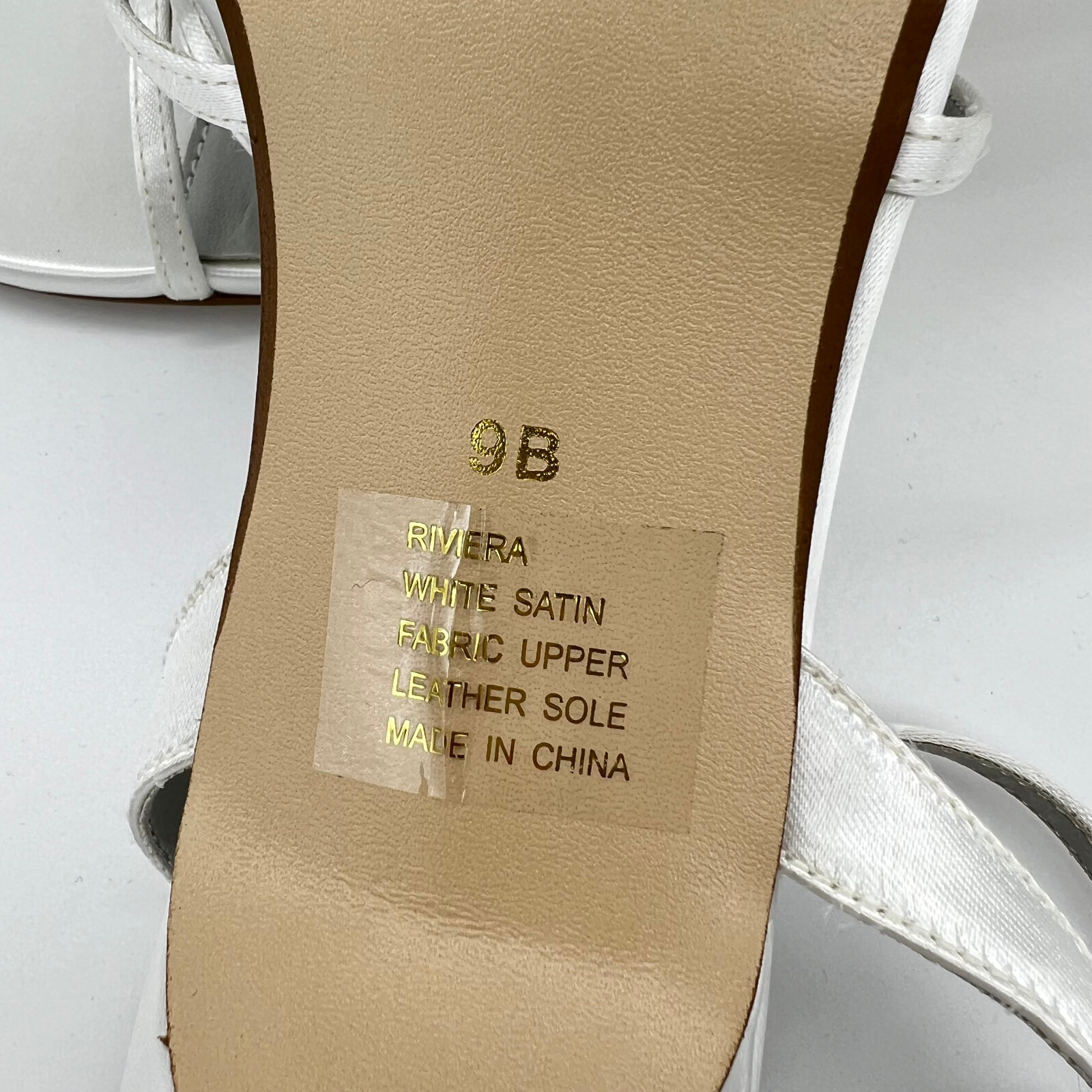 Dyeables Women Ankle Loop Satin Buckle Slingback Fashion Sandals White Satin 9B