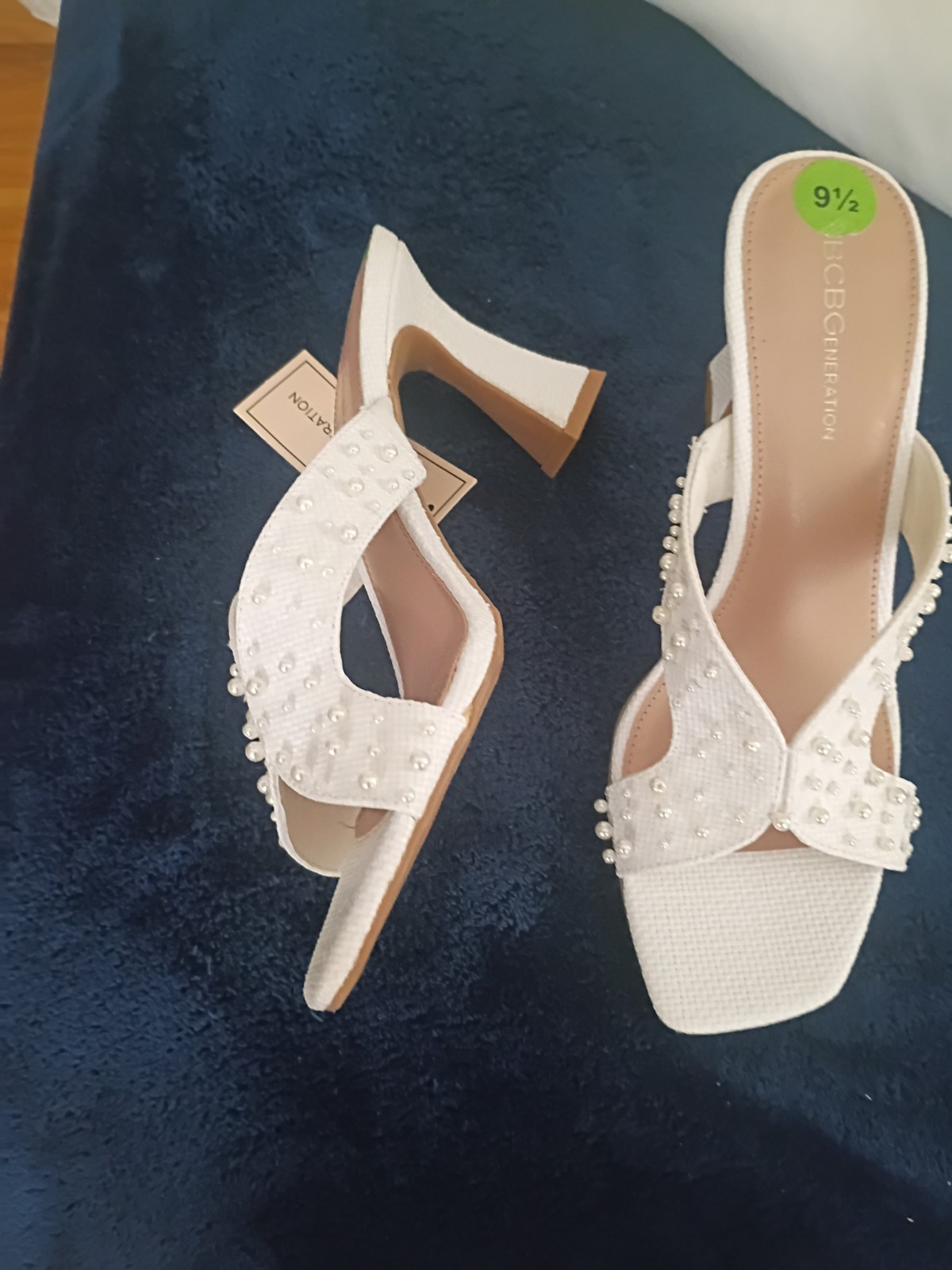 Women’s Classy IvoryPearlRalita High Heel Sandals By BCBGenertions/Sz.91/2