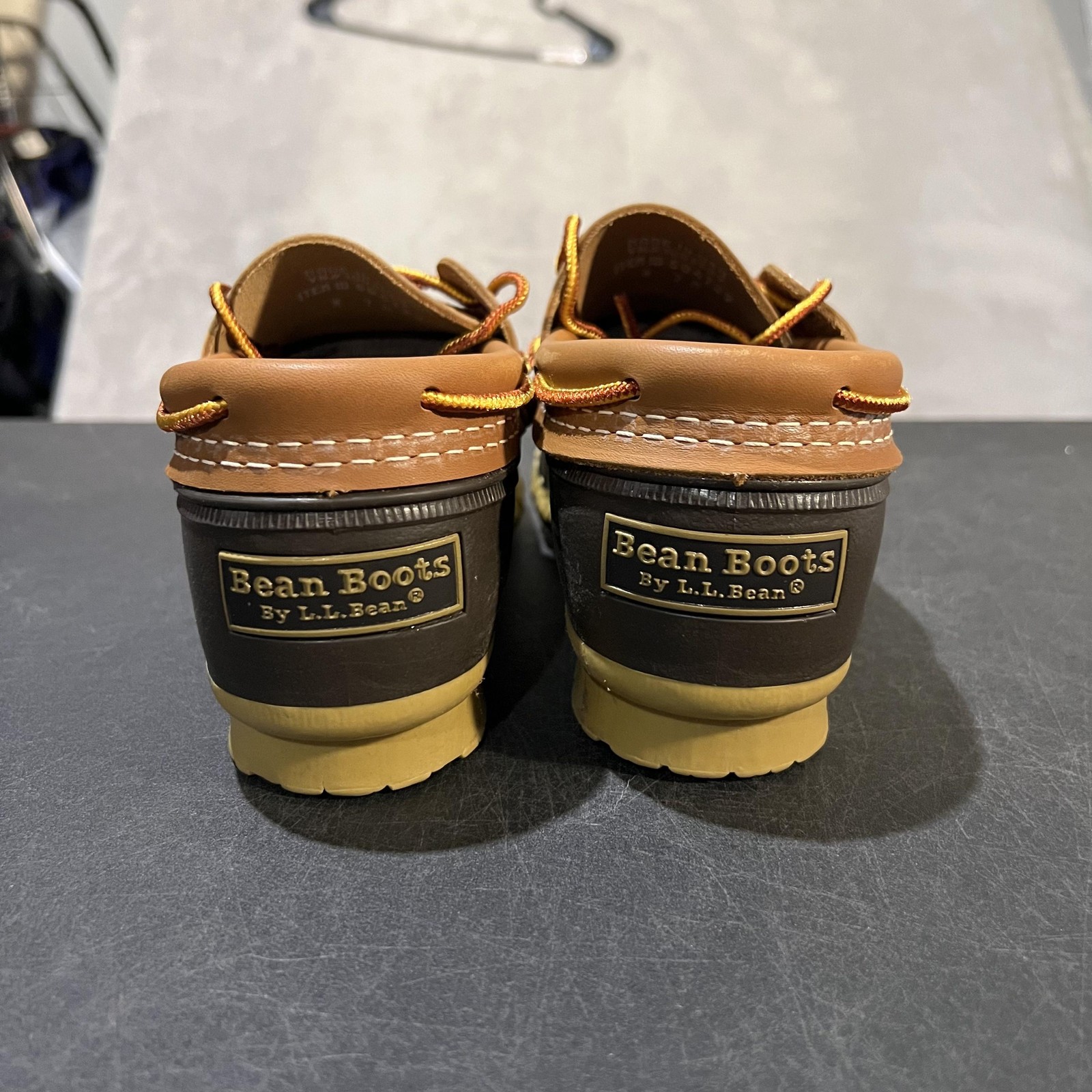 L.L. Bean Bean Boots Womens Size 7 Brown Leather Duck Shoes Waterproof Maine