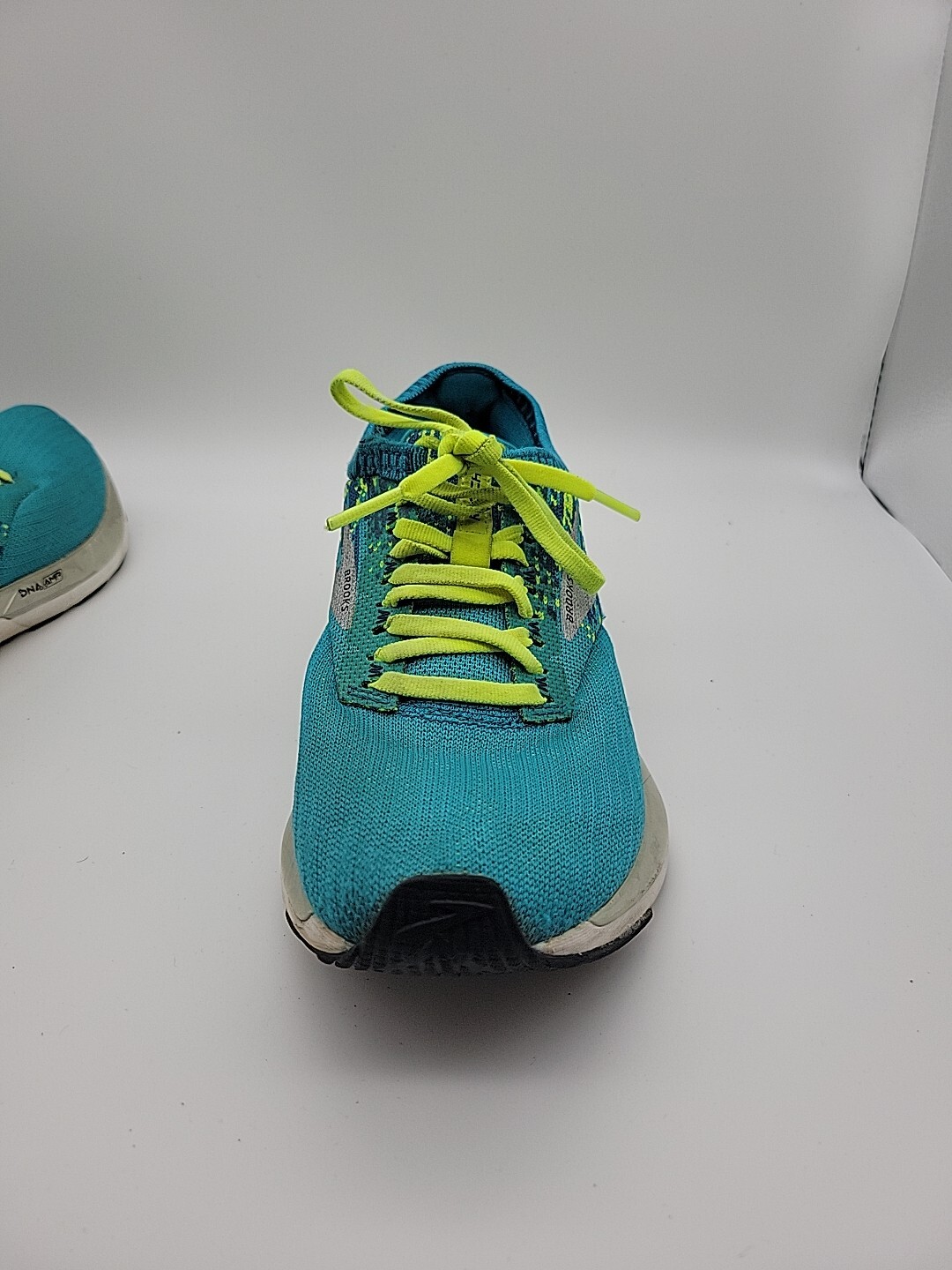 Brooks Womens Ricochet 1202821B430 Blue Green Running Sneakers Shoes Size 7.5 B