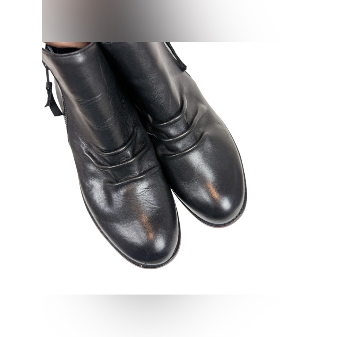 Aetrex Mila Low Ankle Boot Black Leather Waterproof Womens Size EU 40/ US 9-9.5