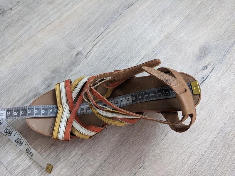 ladies clarks heels orange leather 42