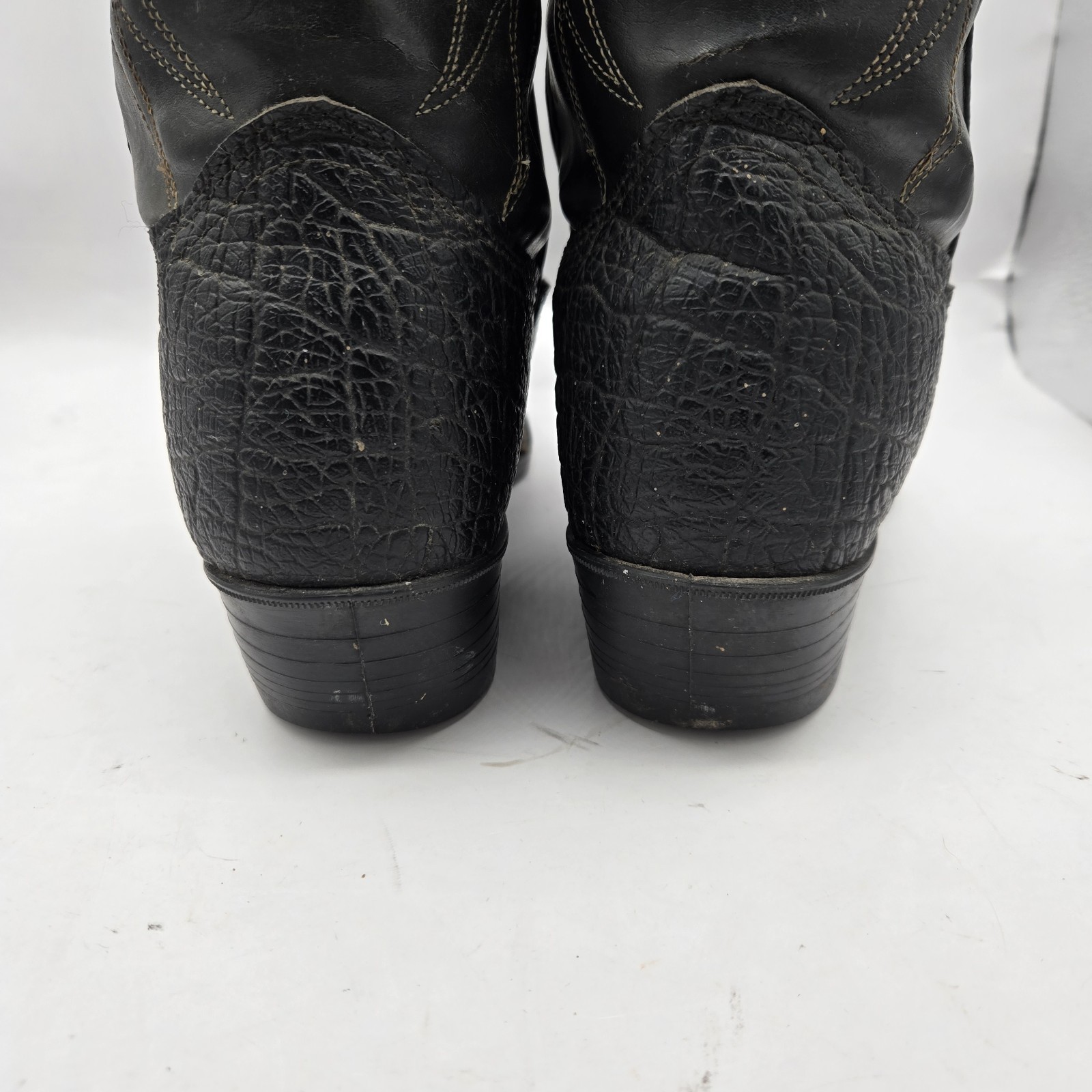 Bronco Cowgirl Boots Size 8.5 EE Style WM 1950 All Man Made Material Made In USA