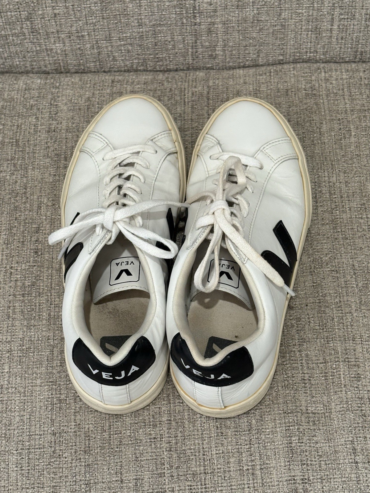 Veja Esplar Leather Sneakers White/Black Sz 10